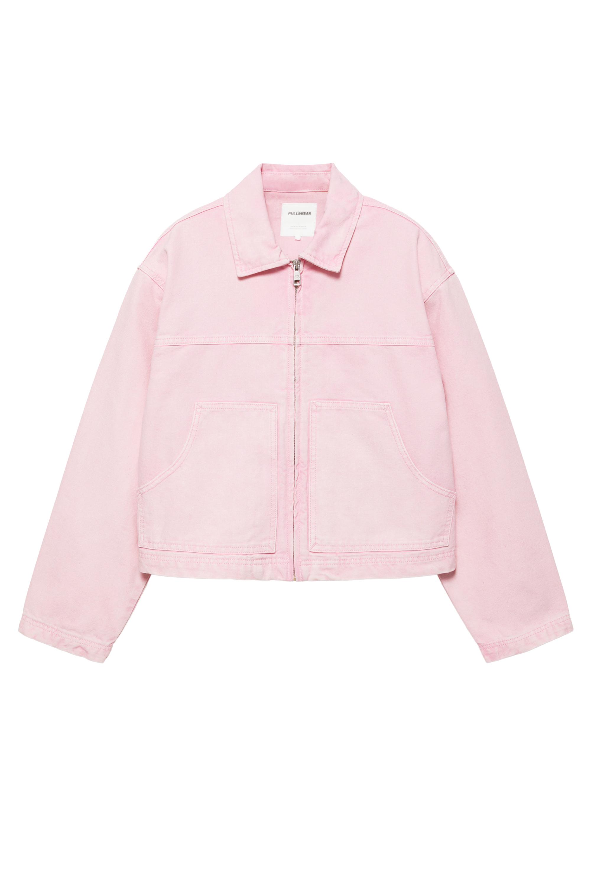 Pembe utility ceket - Görsel 4