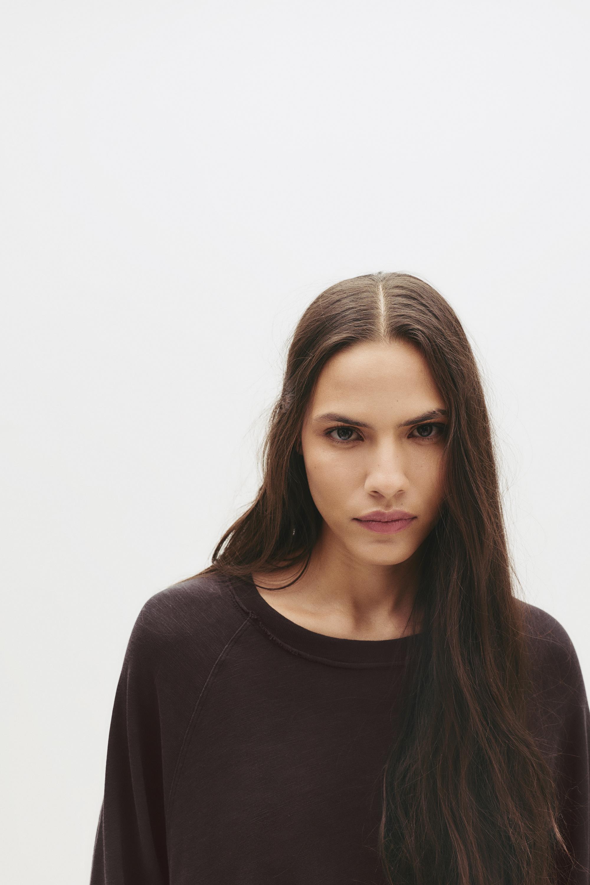 Uzun kollu reglan kesim t-shirt - Görsel 96