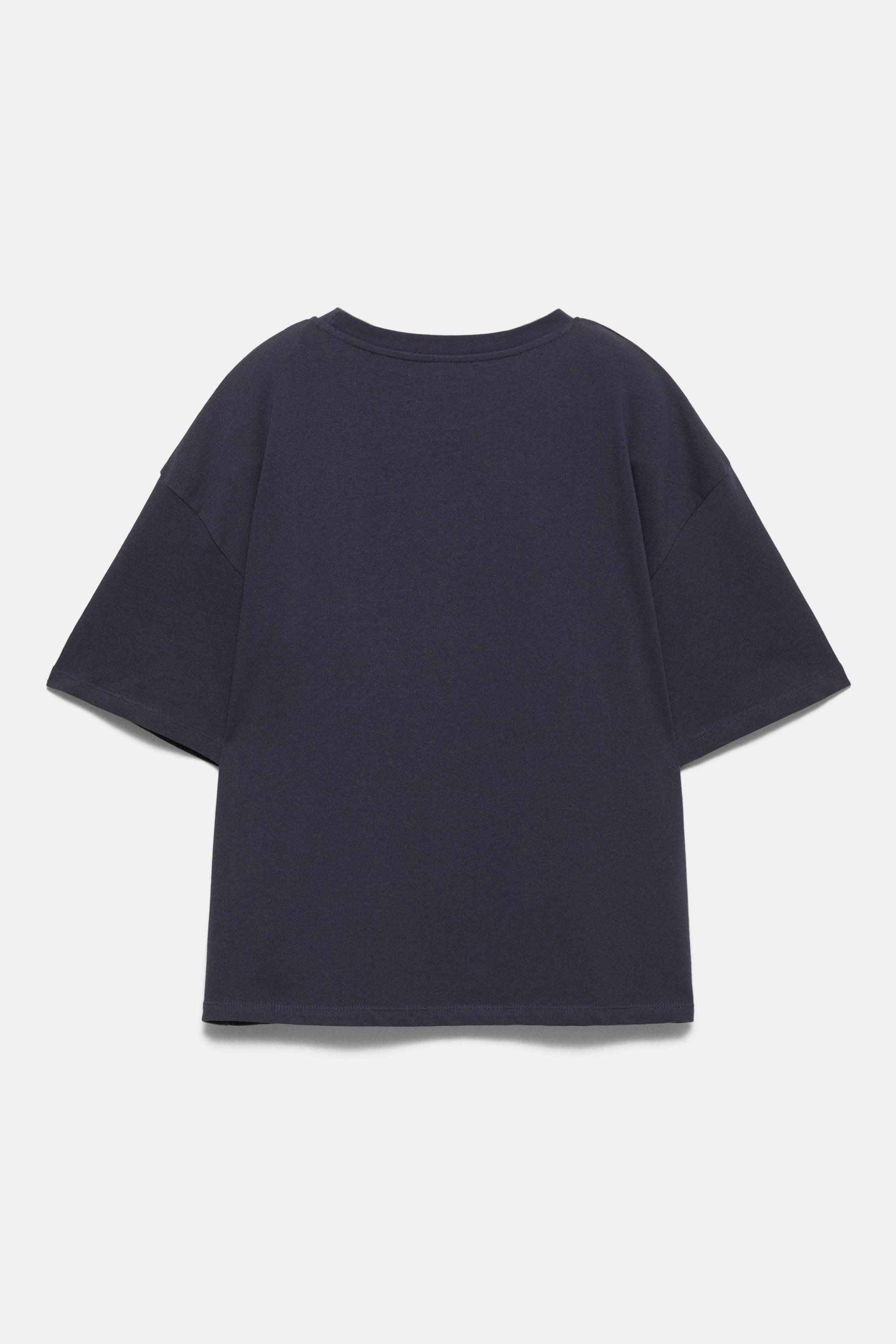 Oversize short sleeve T-shirt — Navy