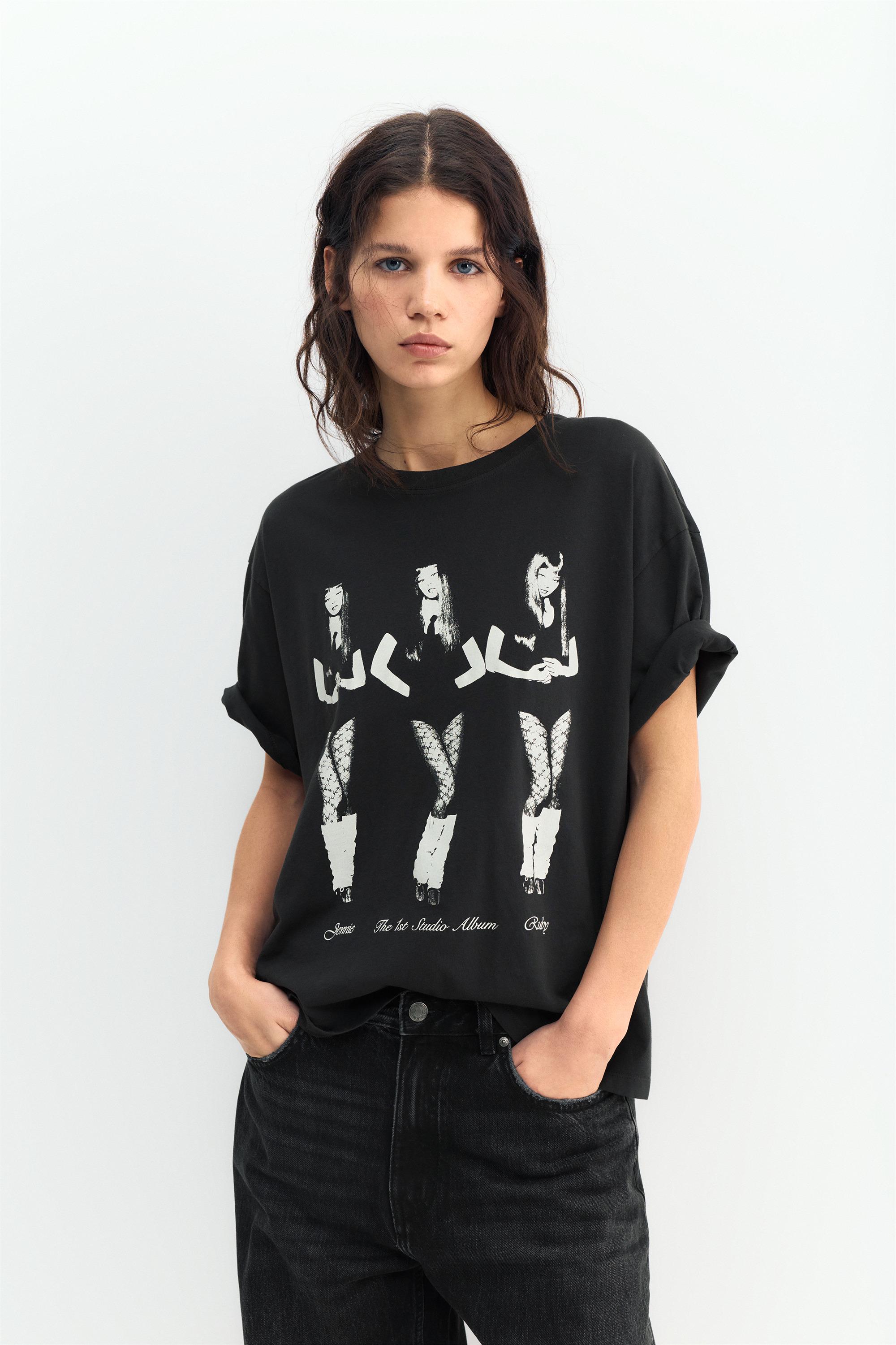 Jennie Ruby T-shirt - Pull&Bear United Arab Emirates