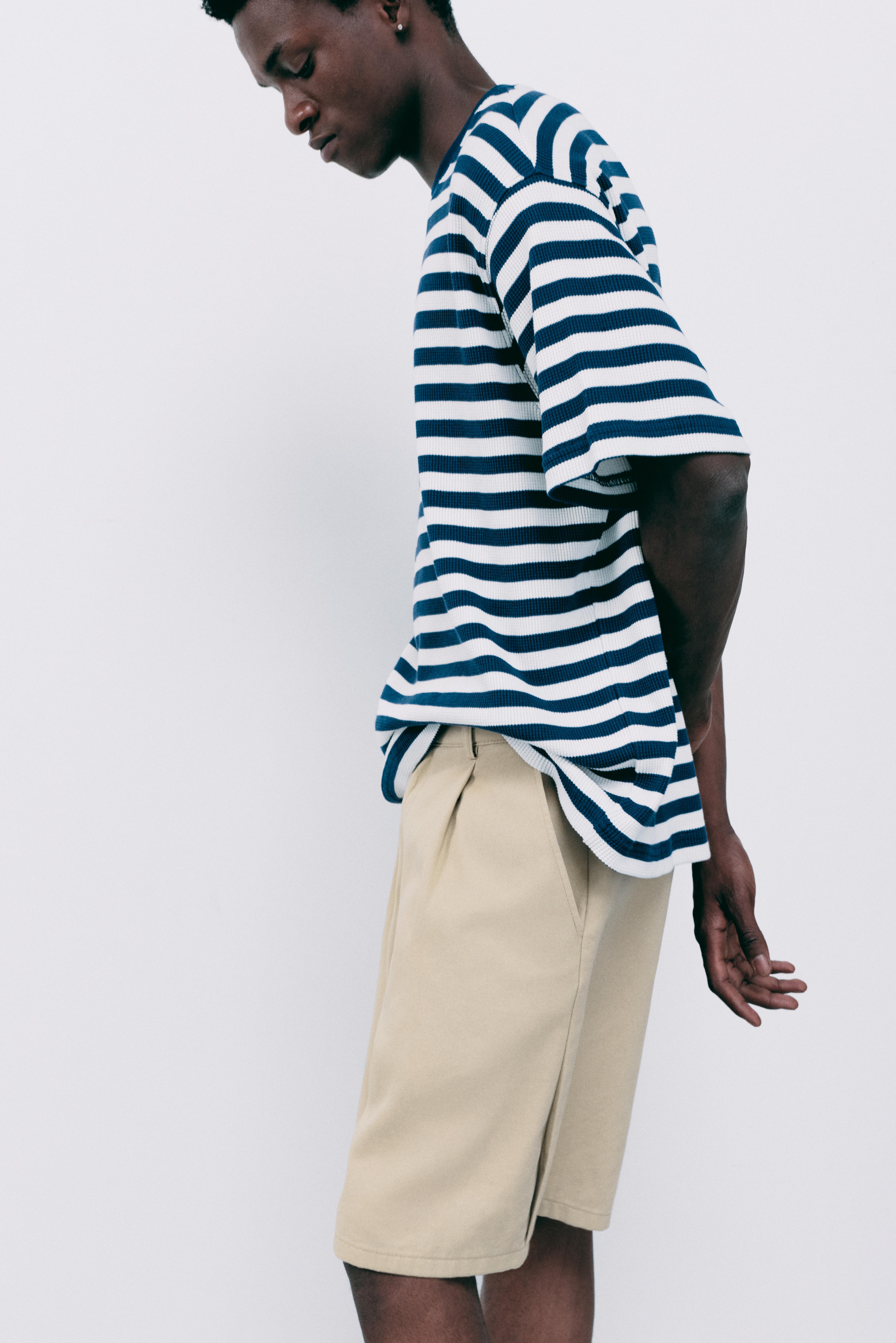 Darted Bermuda shorts — Beige