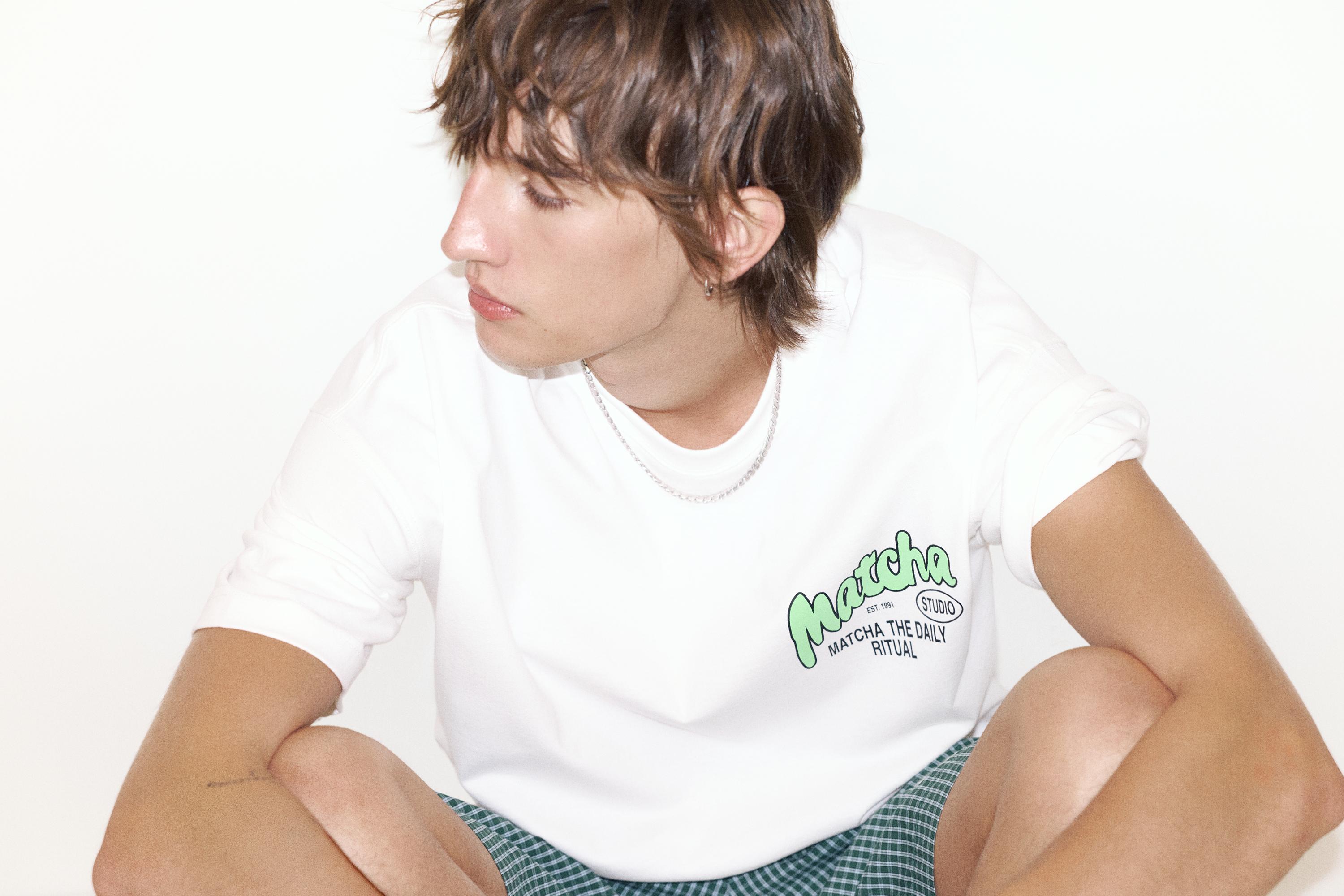 STWD Matcha graphic T-shirt — White