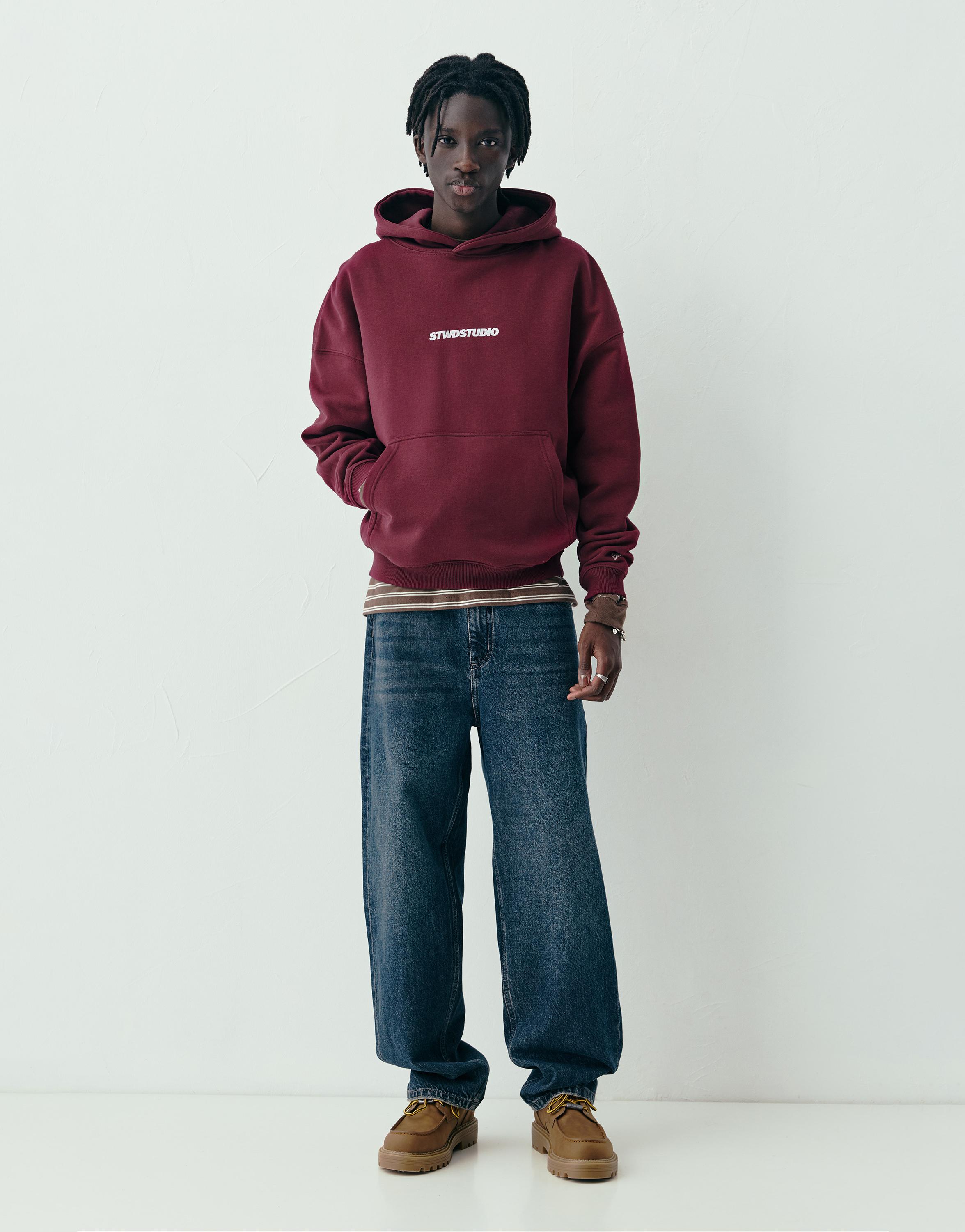 STWD Studio kapüşonlu sweatshirt - Görsel 11
