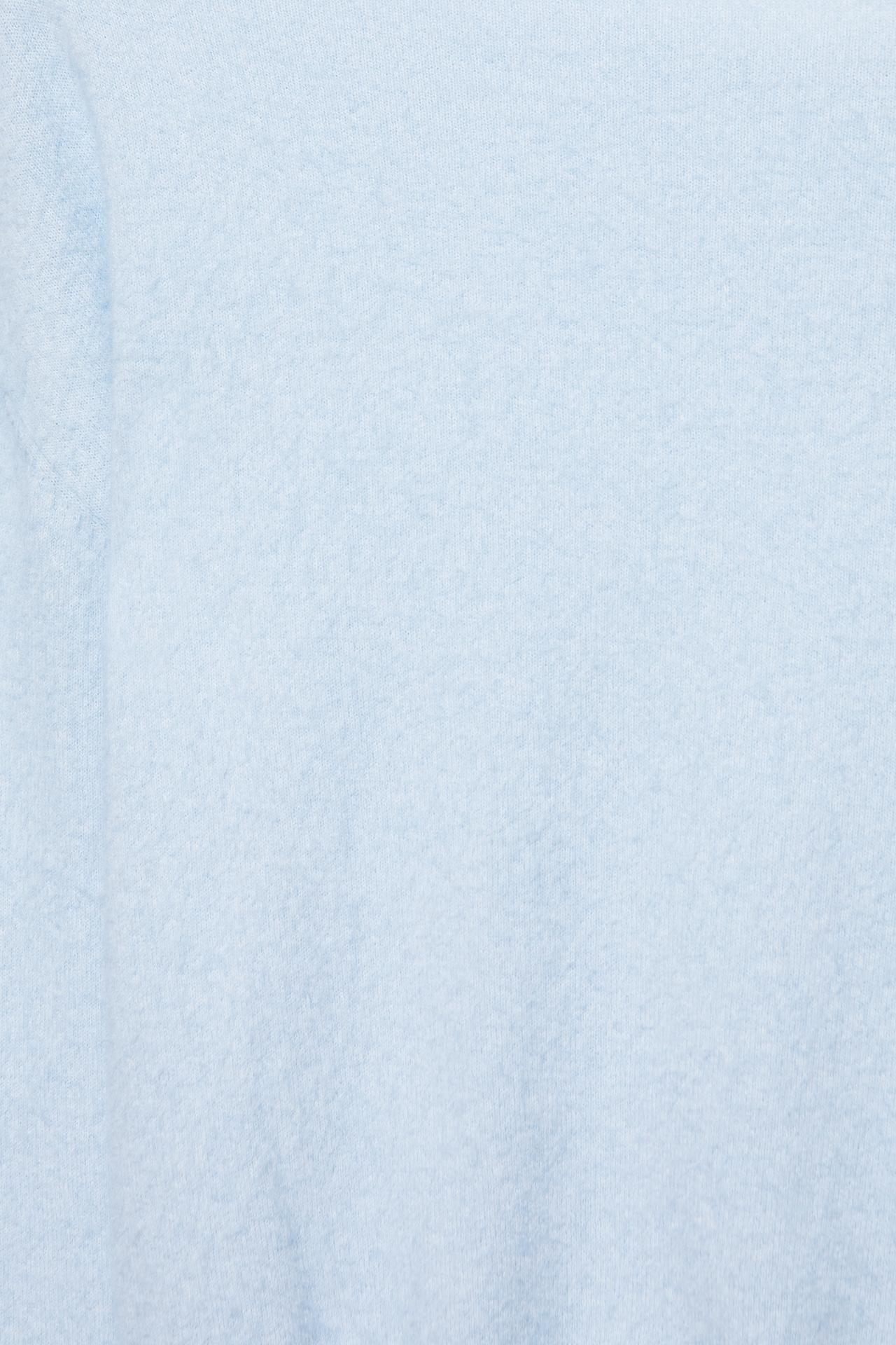 Soft-touch boat neck jumper — Pale sky blue