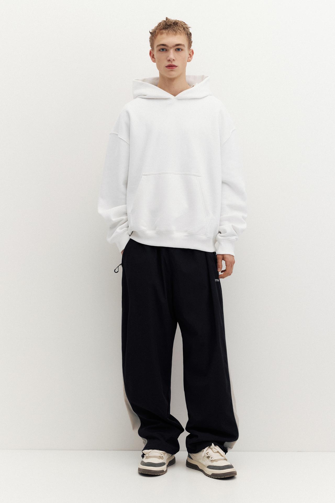 STWD hood sweatshirt — Off white