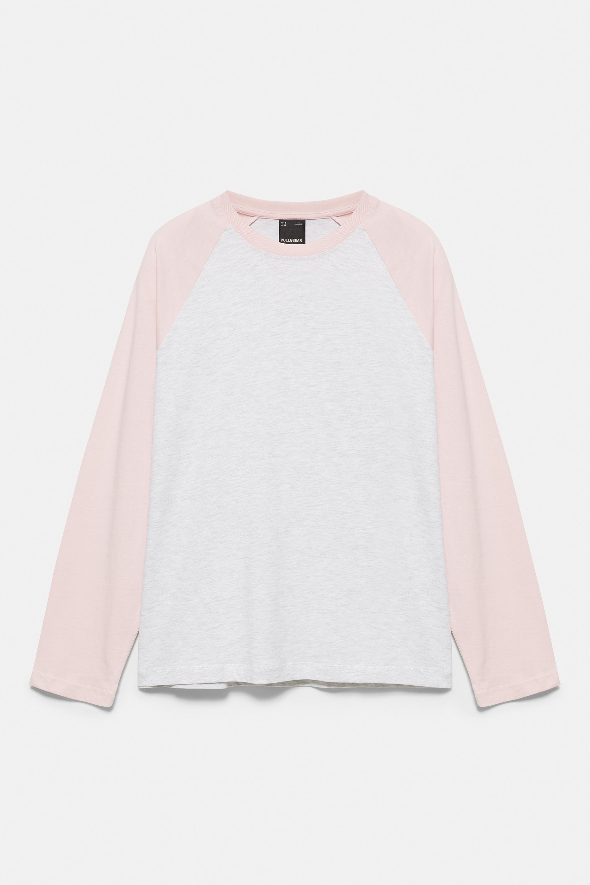 Raglan sleeve T-shirt — Pink