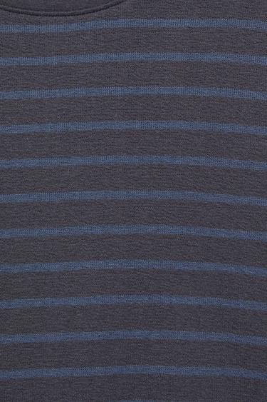 Long sleeve striped T-shirt — Navy 7