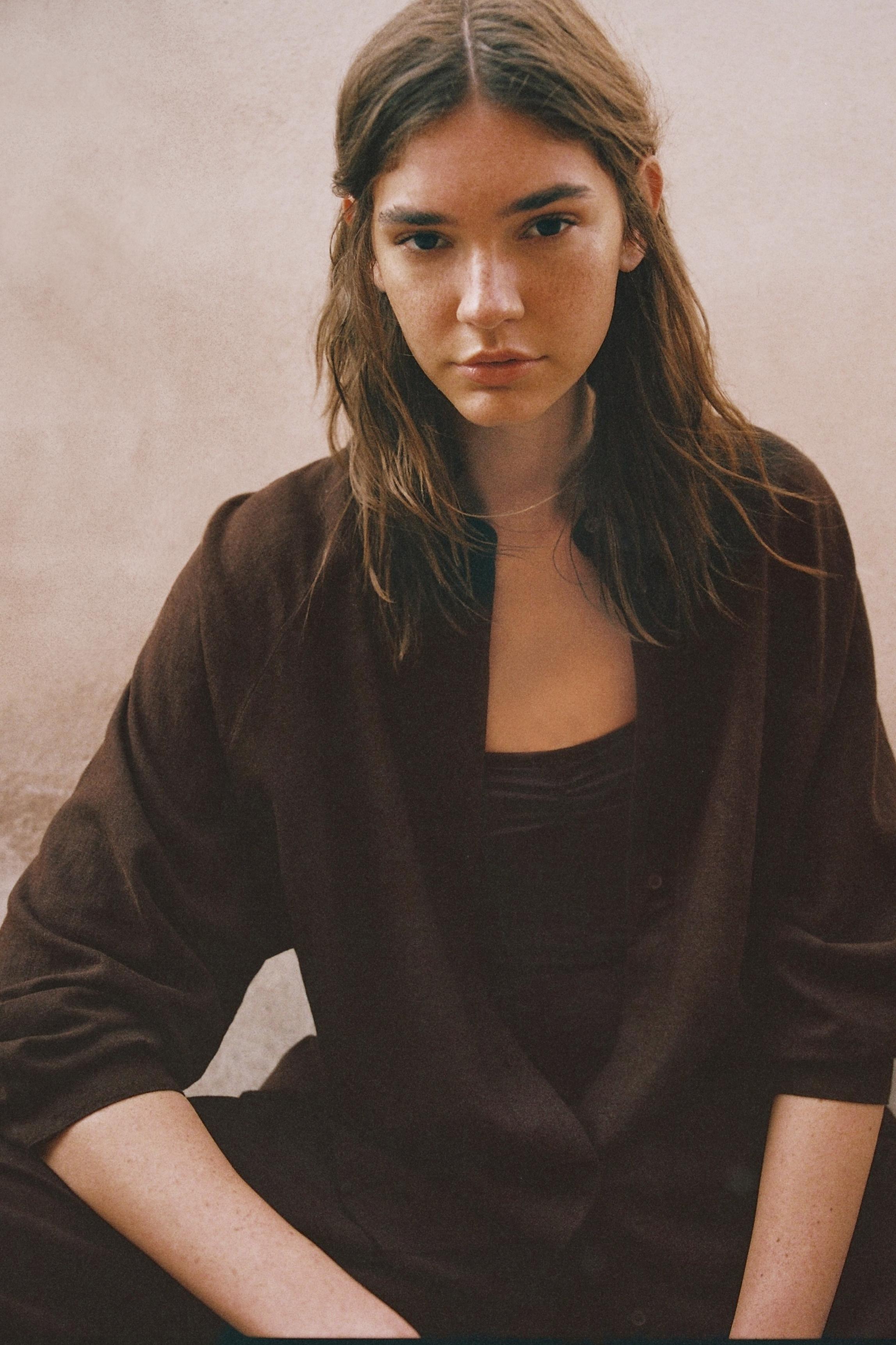 Ketenli rustik gömlek - Görsel 50