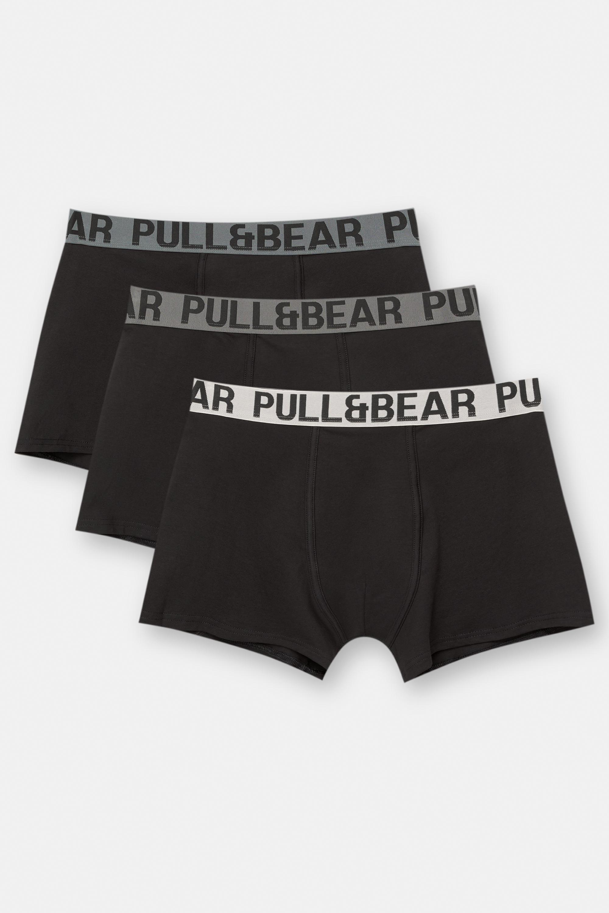 Lot De 3 Boxers Taille Élastique Bleue - Pull&Bear - Modalova