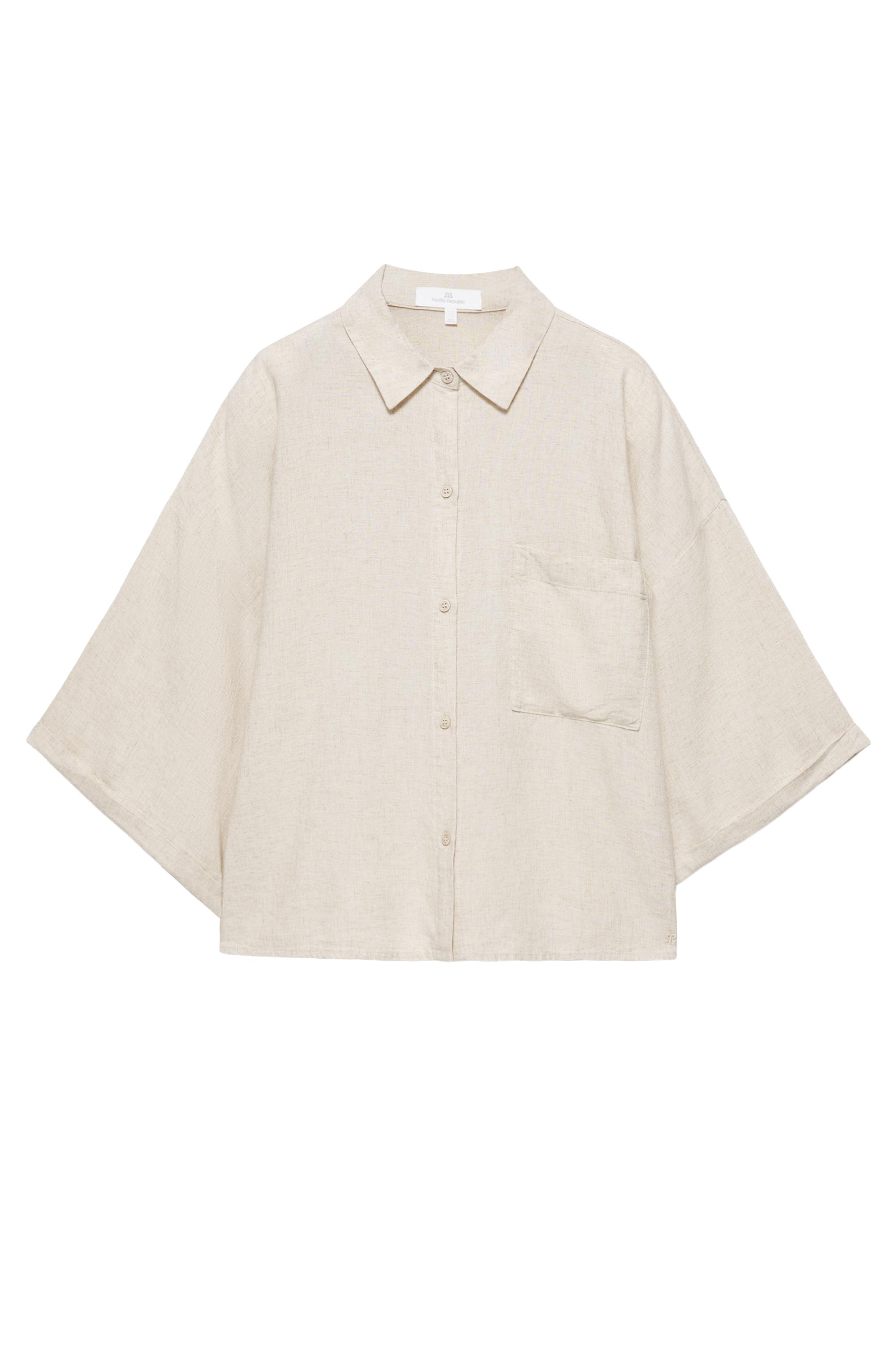 Ketenli gömlek - Görsel 4