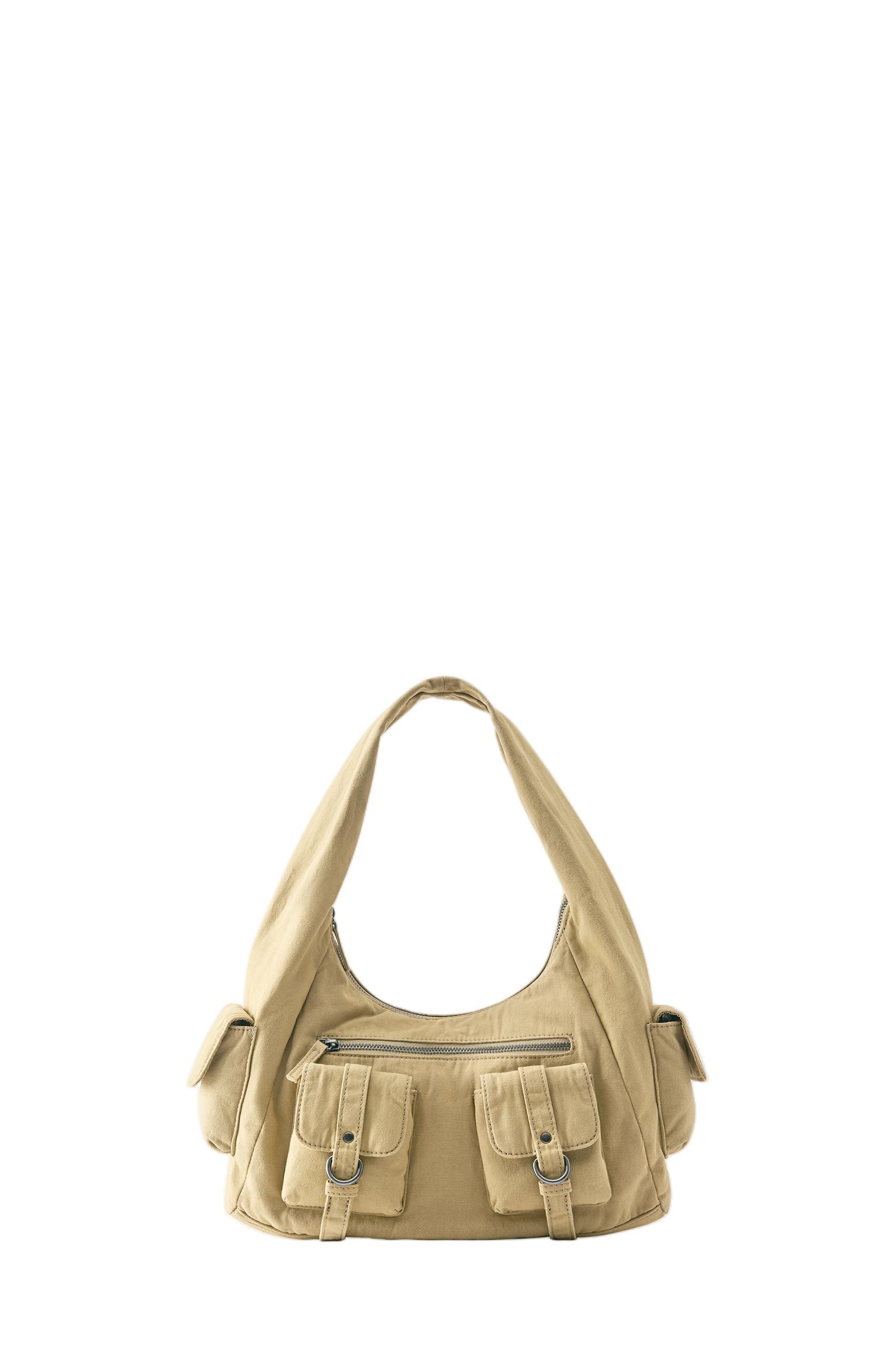 Multi-pocket shoulder bag — Mustard