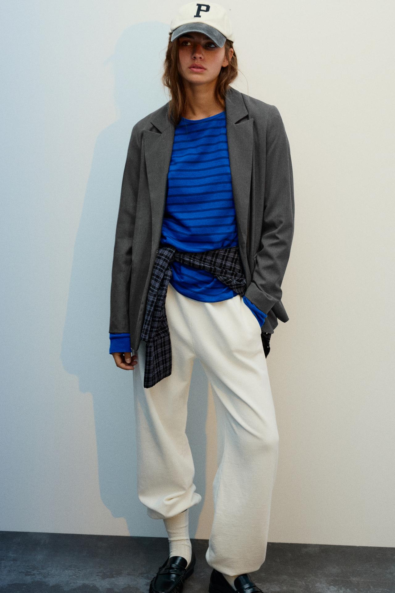 Basic blazer — Grey marl
