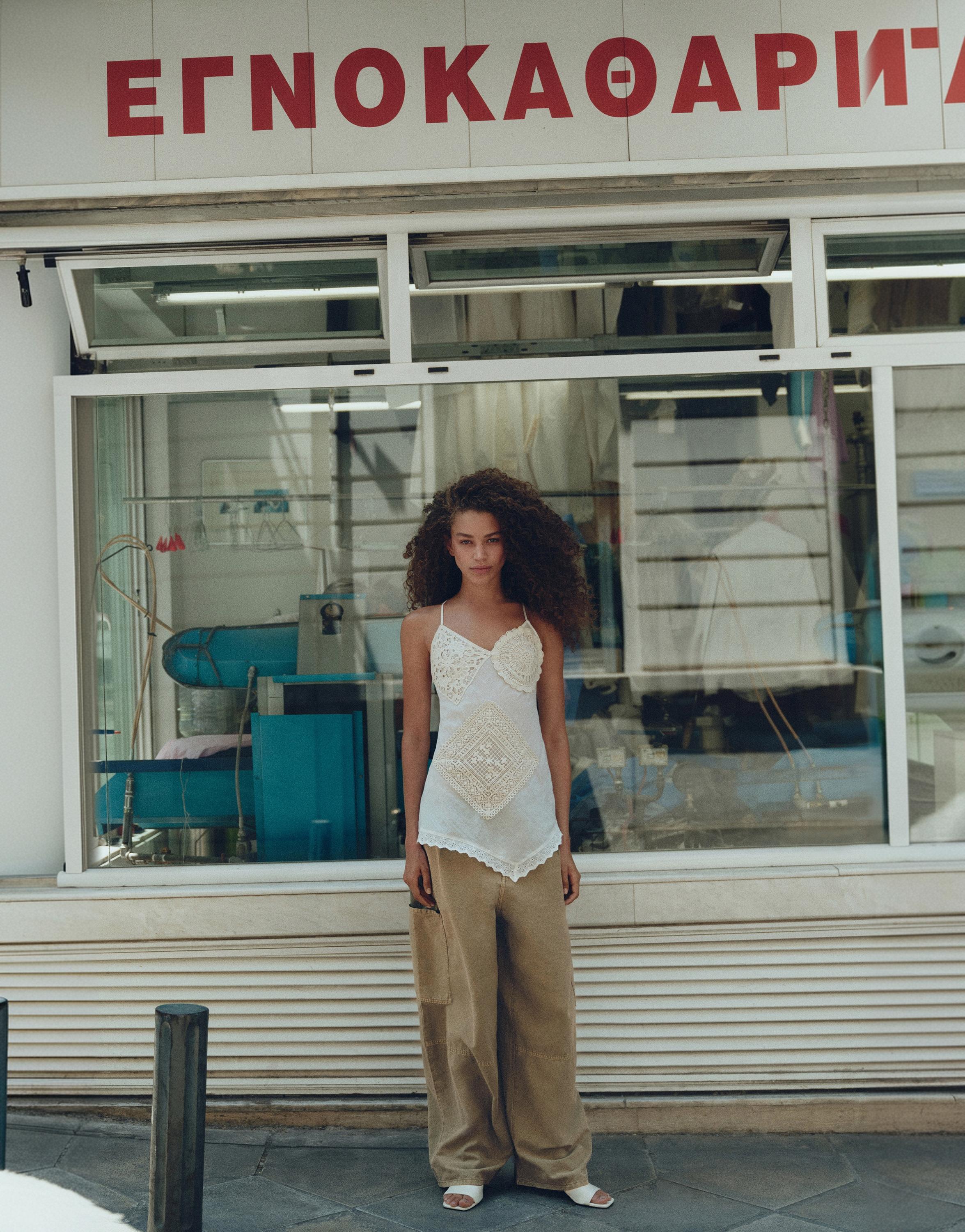Utility barrel trousers — Khaki