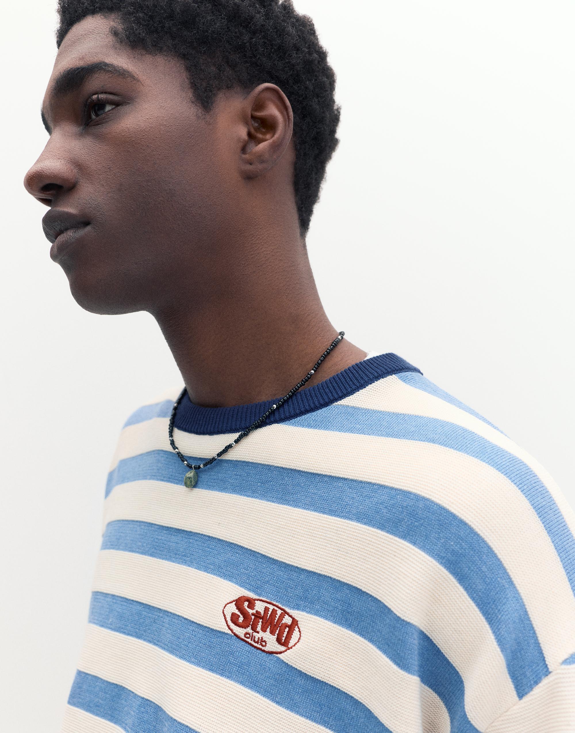 Çizgili örgü tişört - Görsel 27