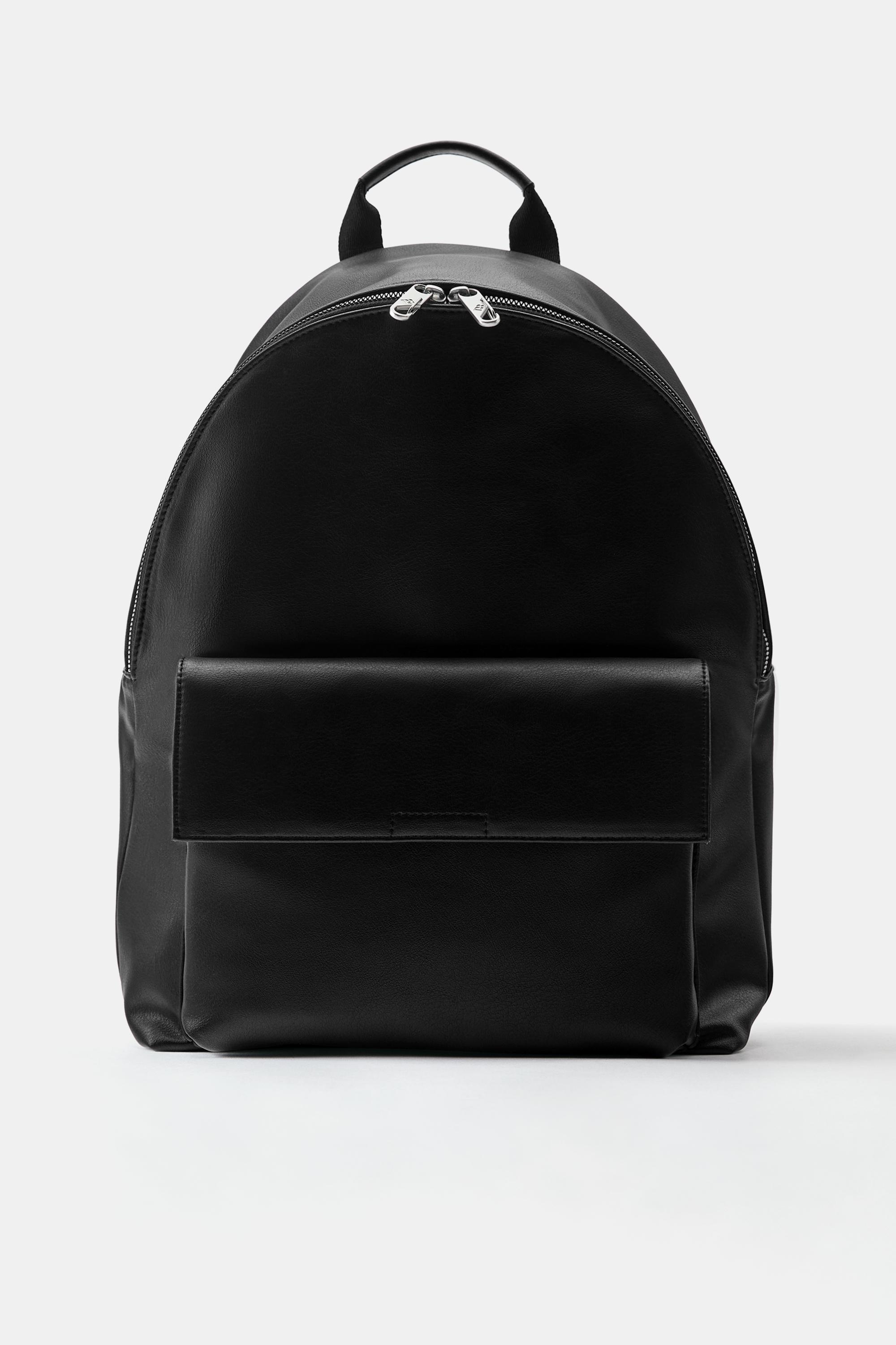 Casual flap backpack — Black