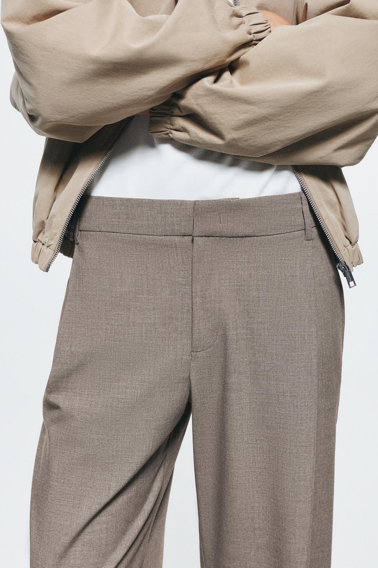 Darted smart trousers — Mink