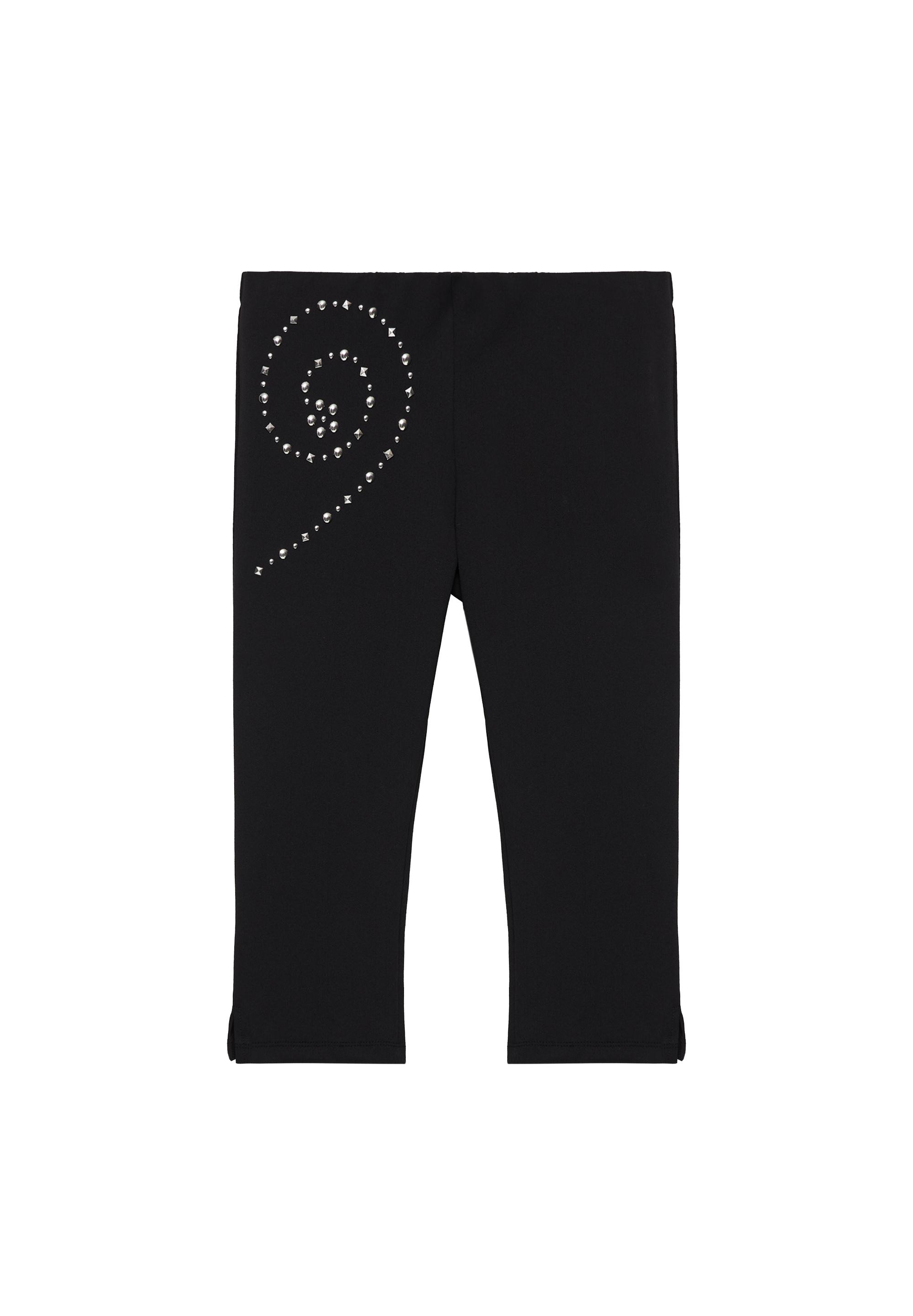Studded capris — Black