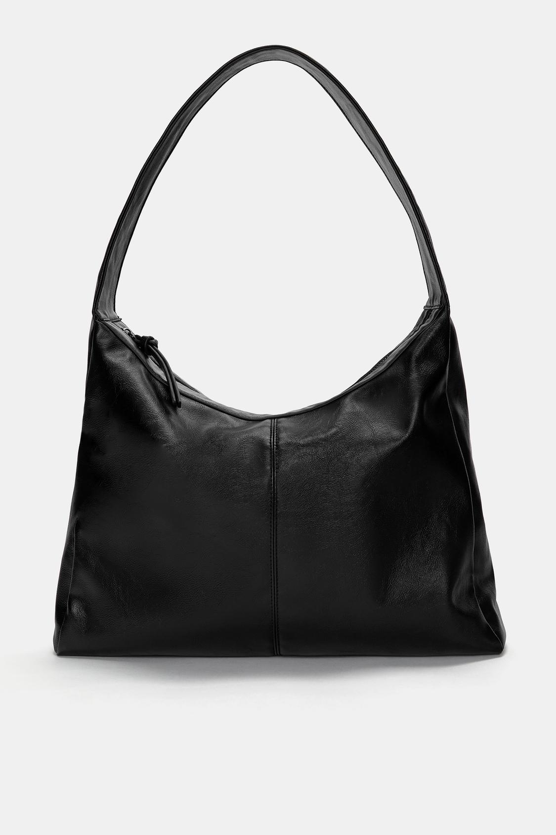 Faux leather shopper bag - PULL&BEAR