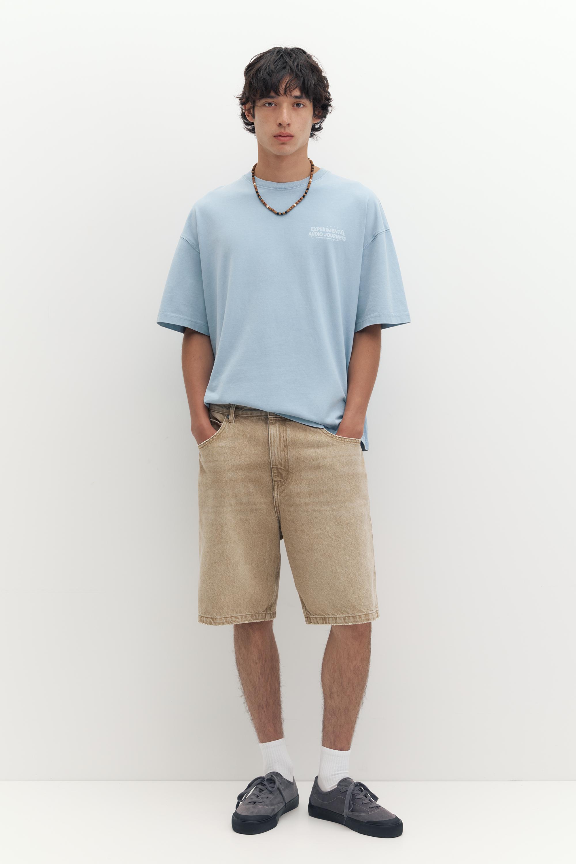 STWD boxy T-shirt — Pastel blue