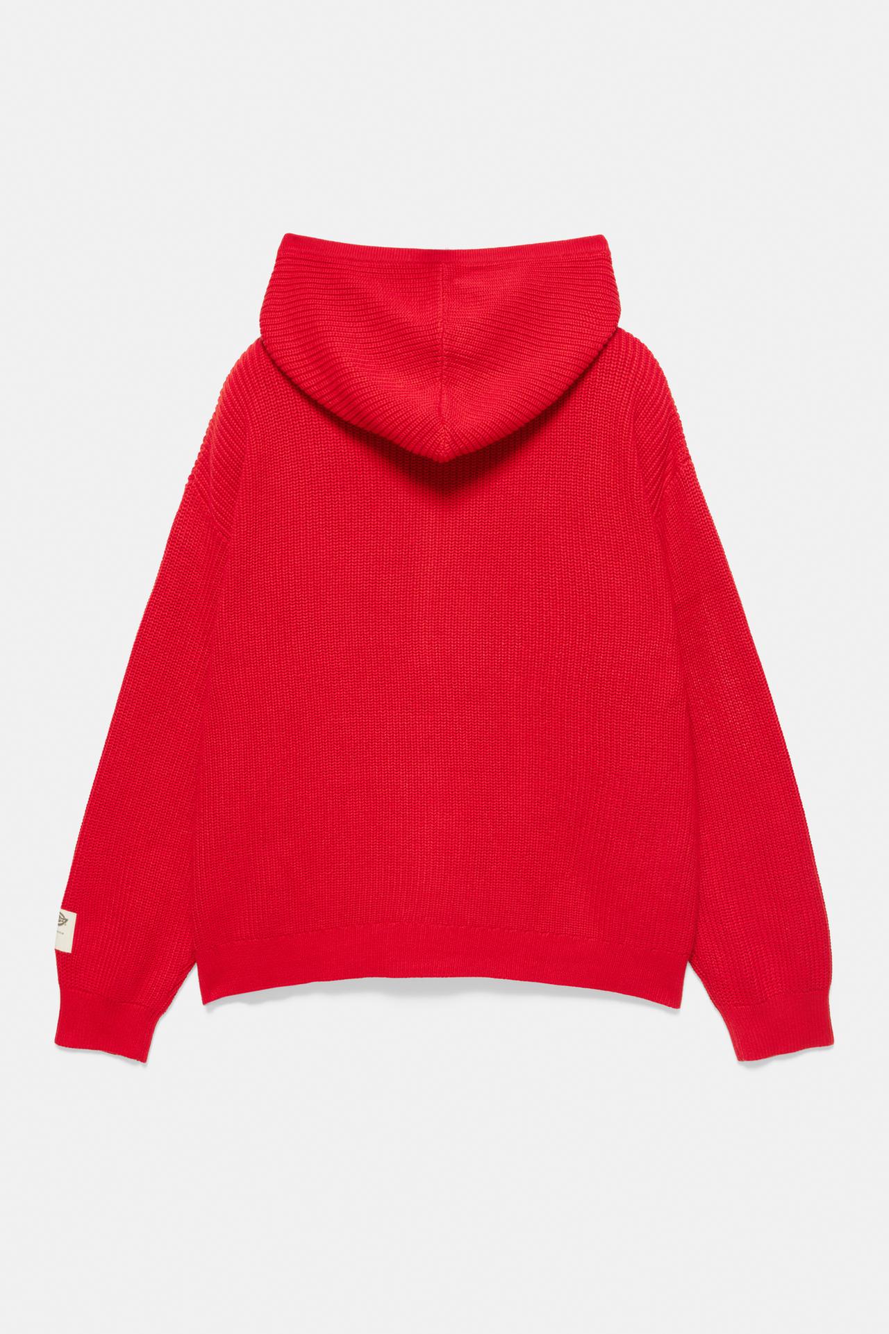 Red Dickies hooded jumper — Red