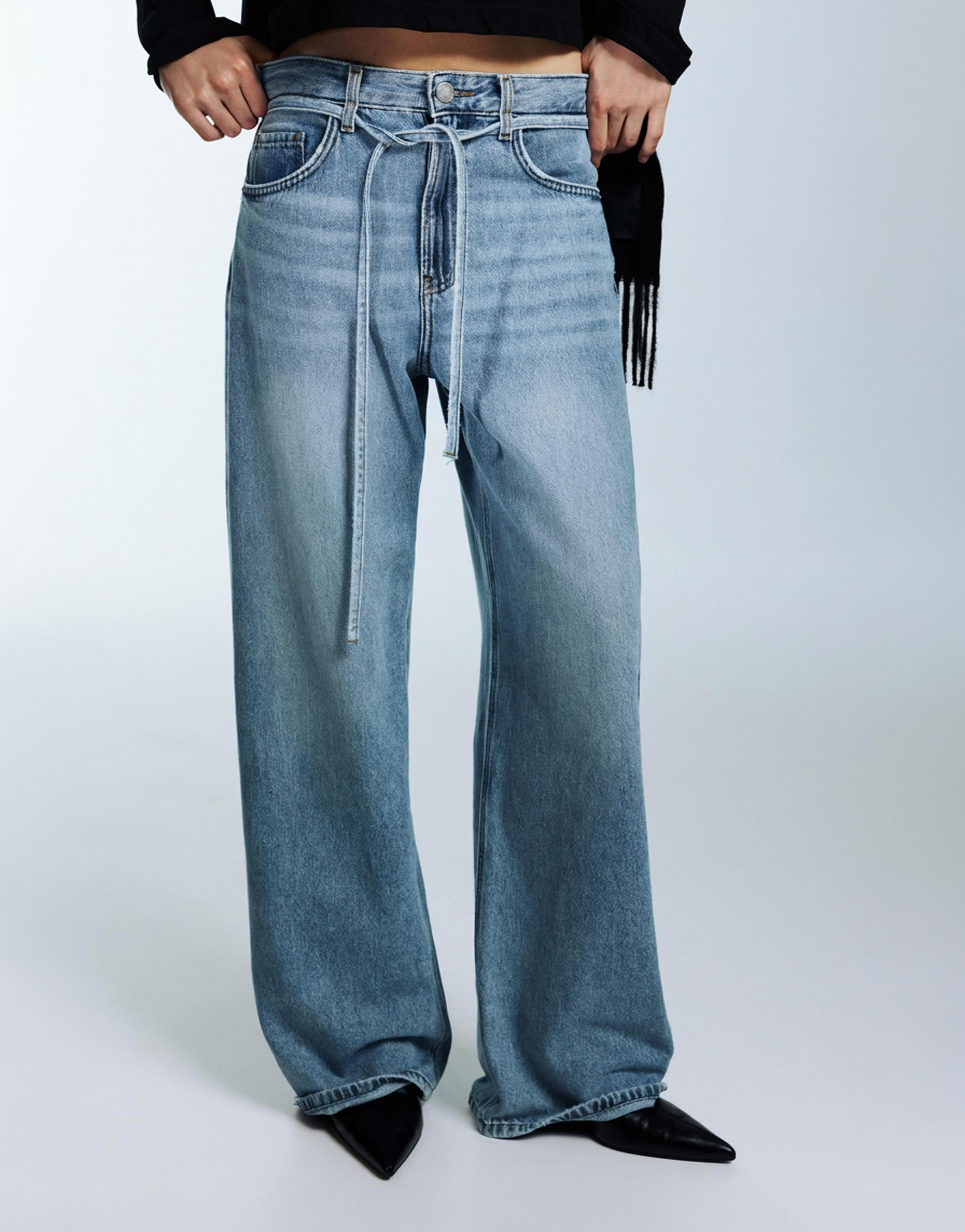 Bağcıklı baggy jean - Görsel 170