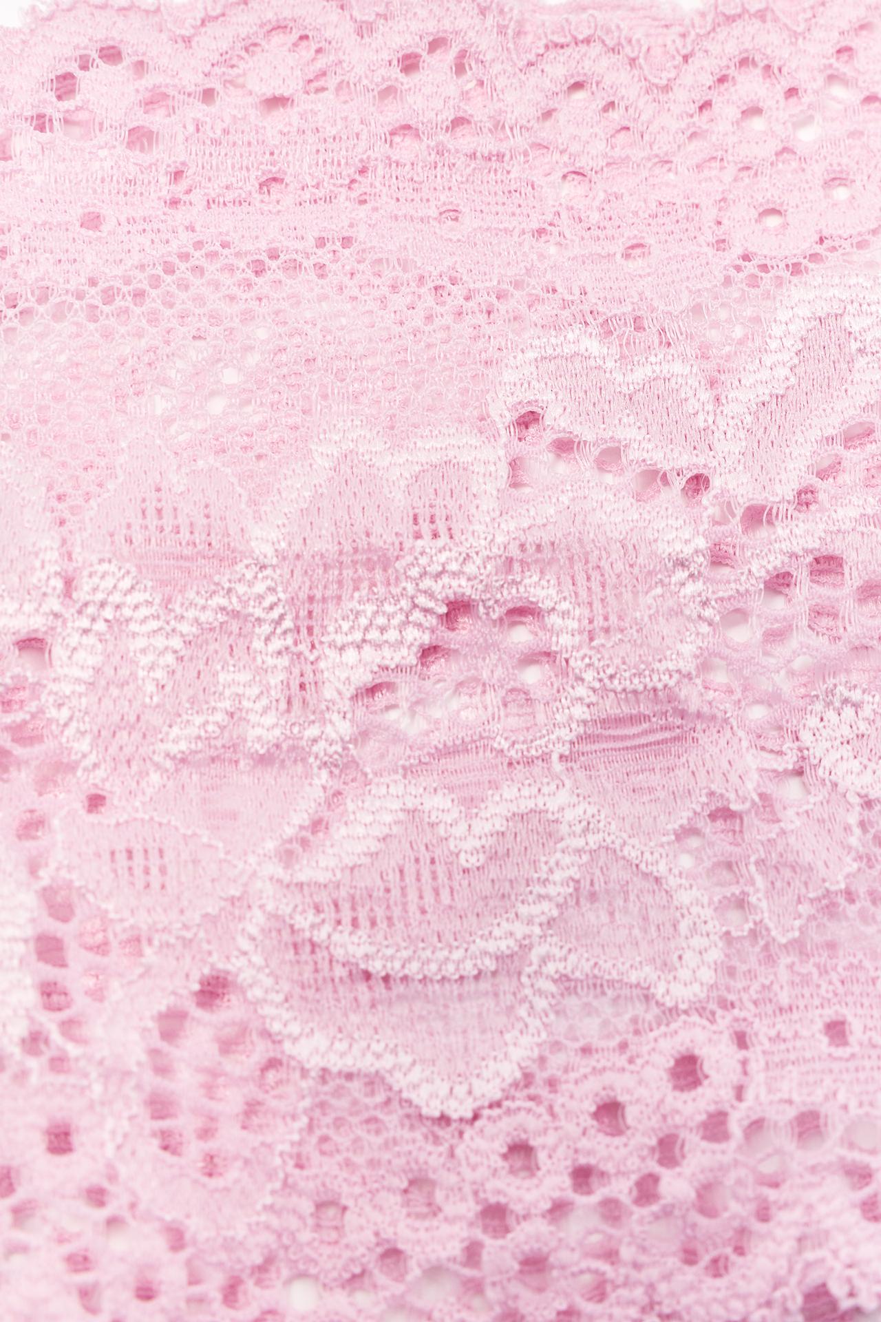 Stretch lace headband — Pink
