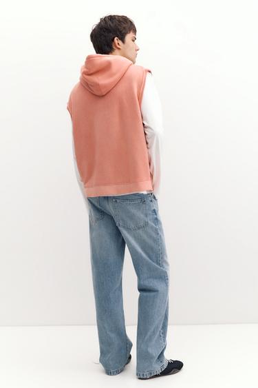 Sleeveless hoodie — Coral 2