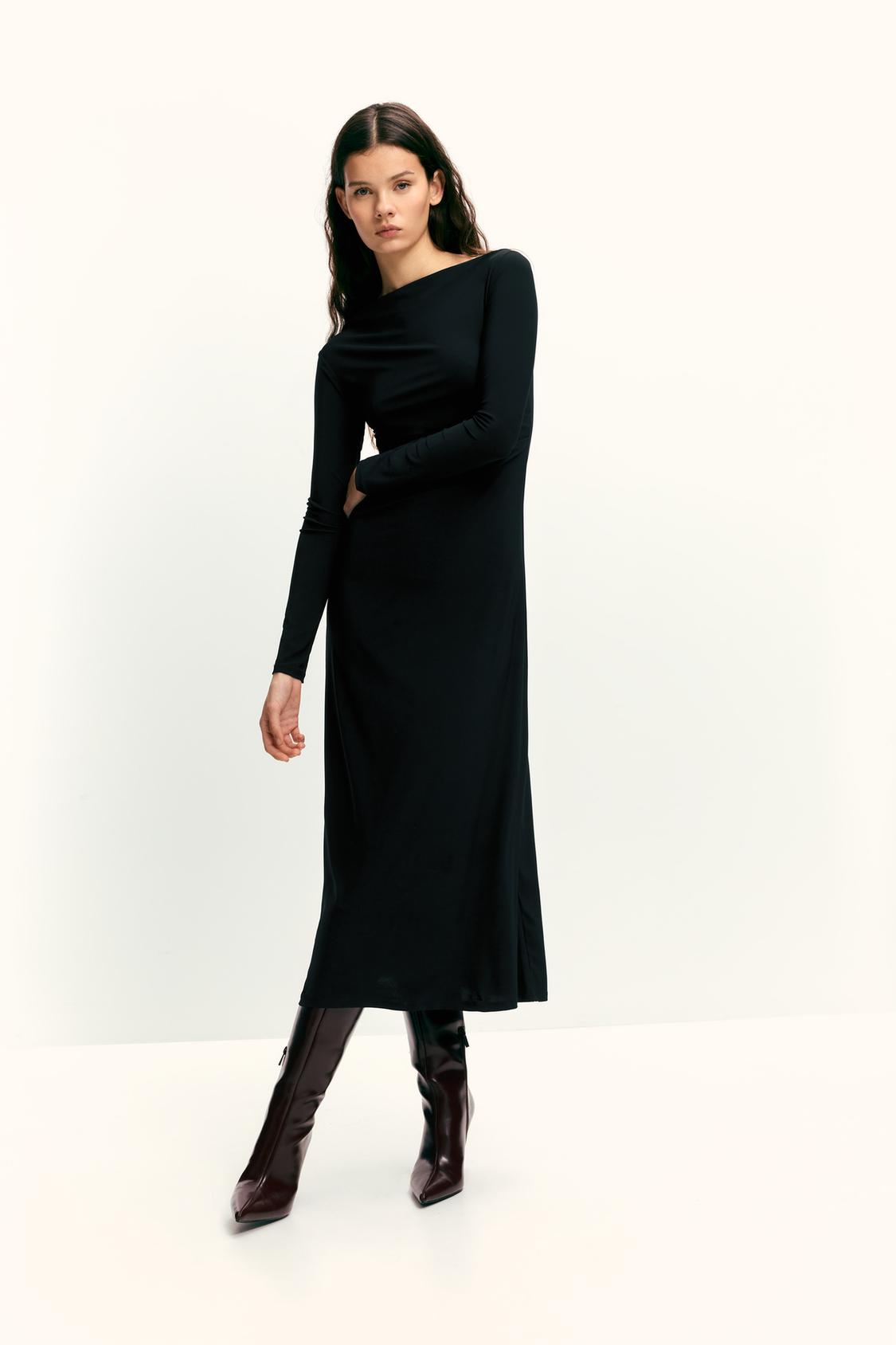 Black Dresses for Women | Pull&Bear United Kingdom