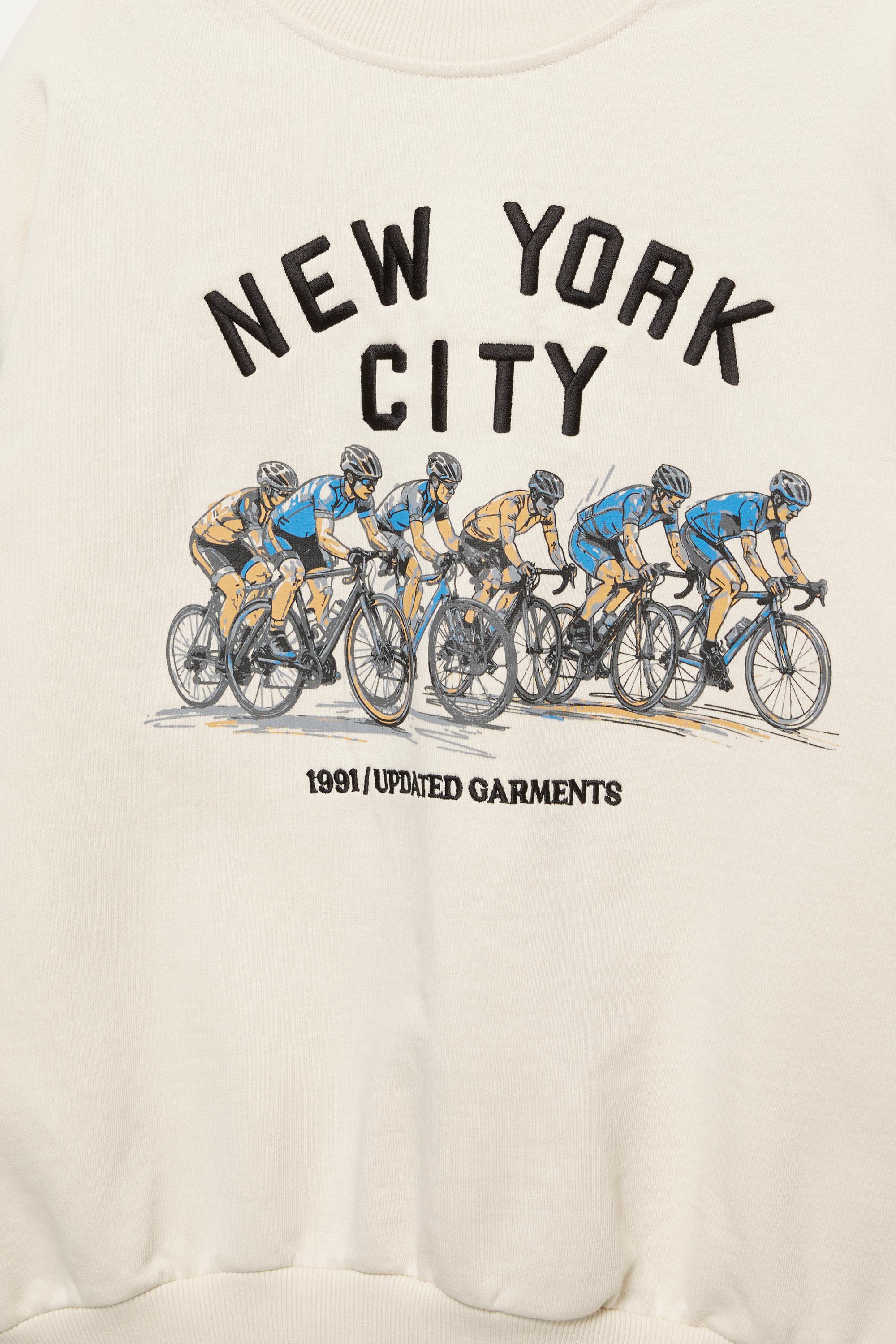 Cyclist graphic sweatshirt — Off white
