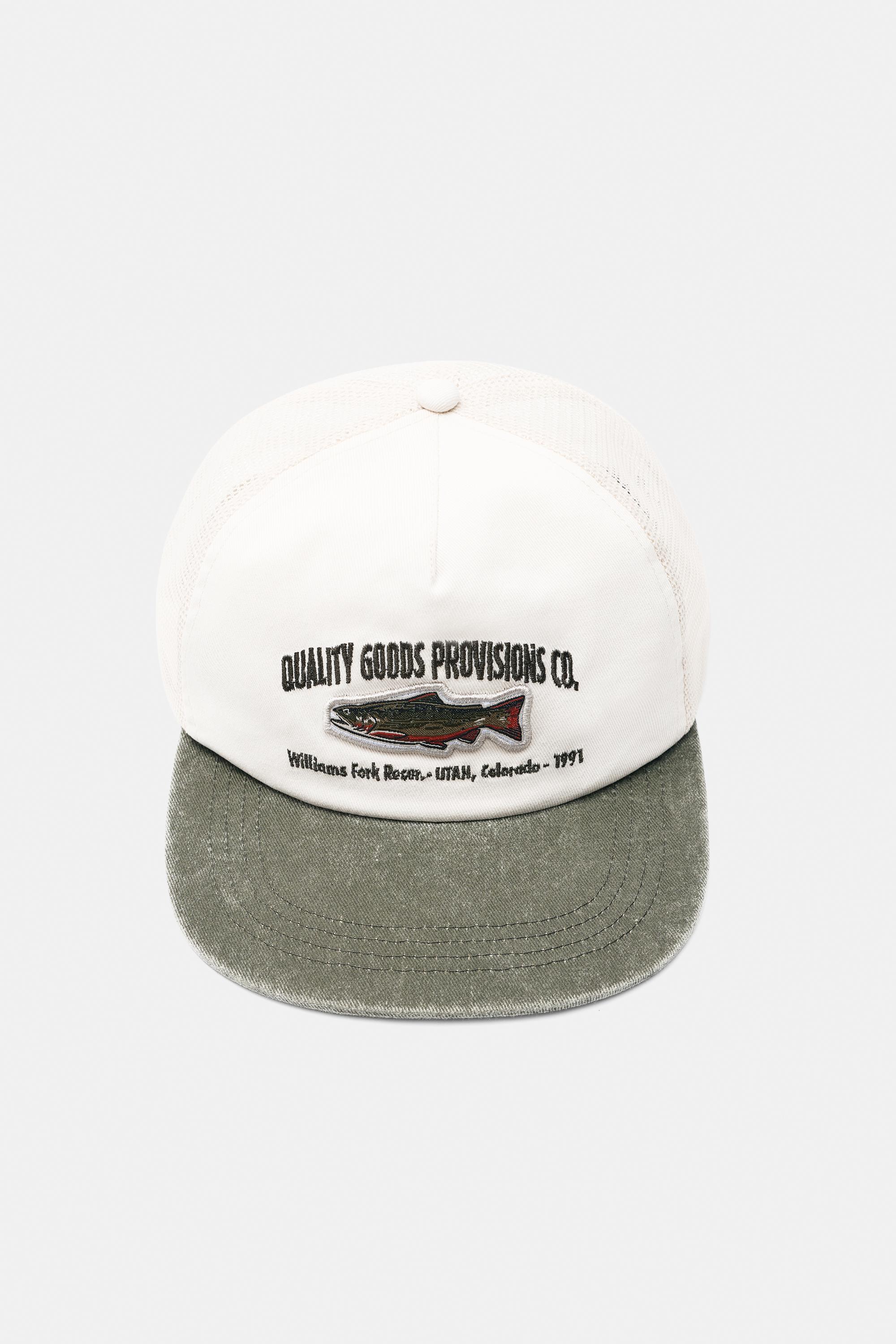 Cappellino Trucker Ricamo Pesce