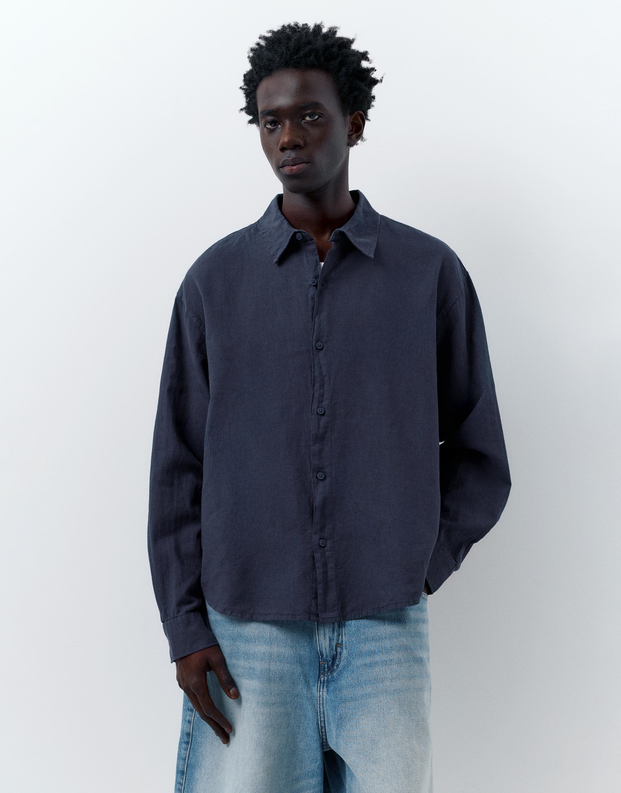 Ketenli gömlek - Görsel 14