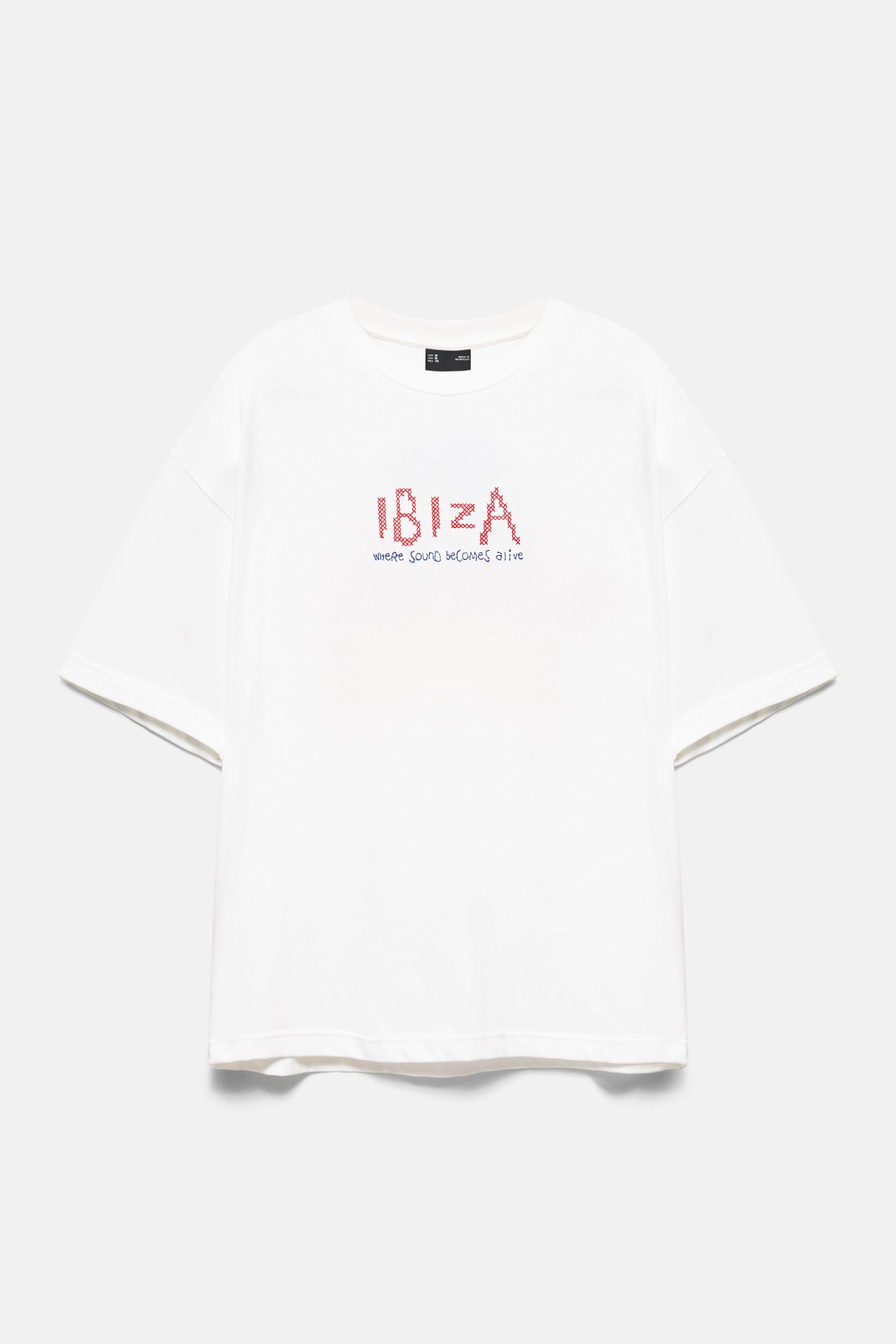 Relaxed fit Ibiza T-shirt — Off white
