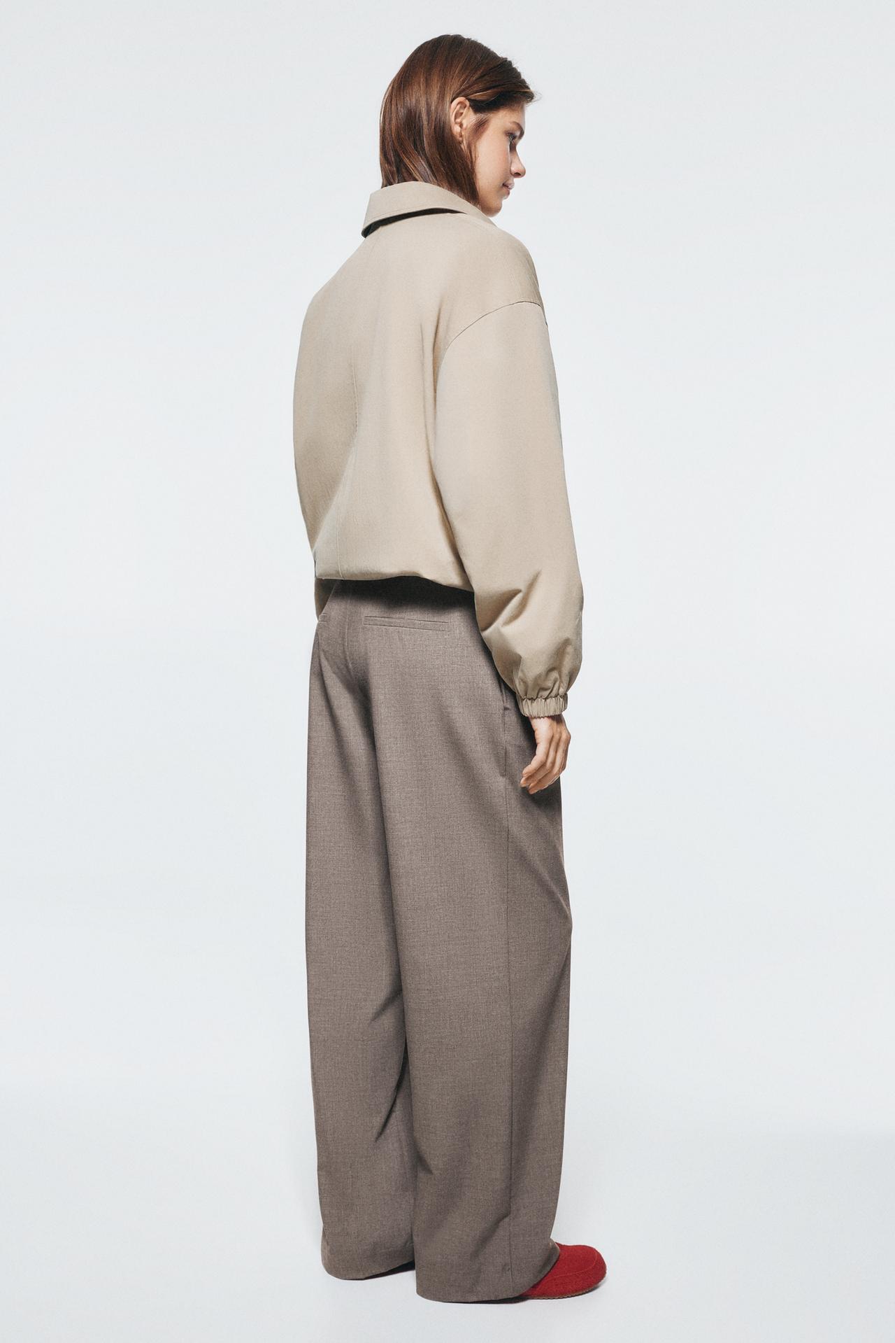 Darted smart trousers — Mink