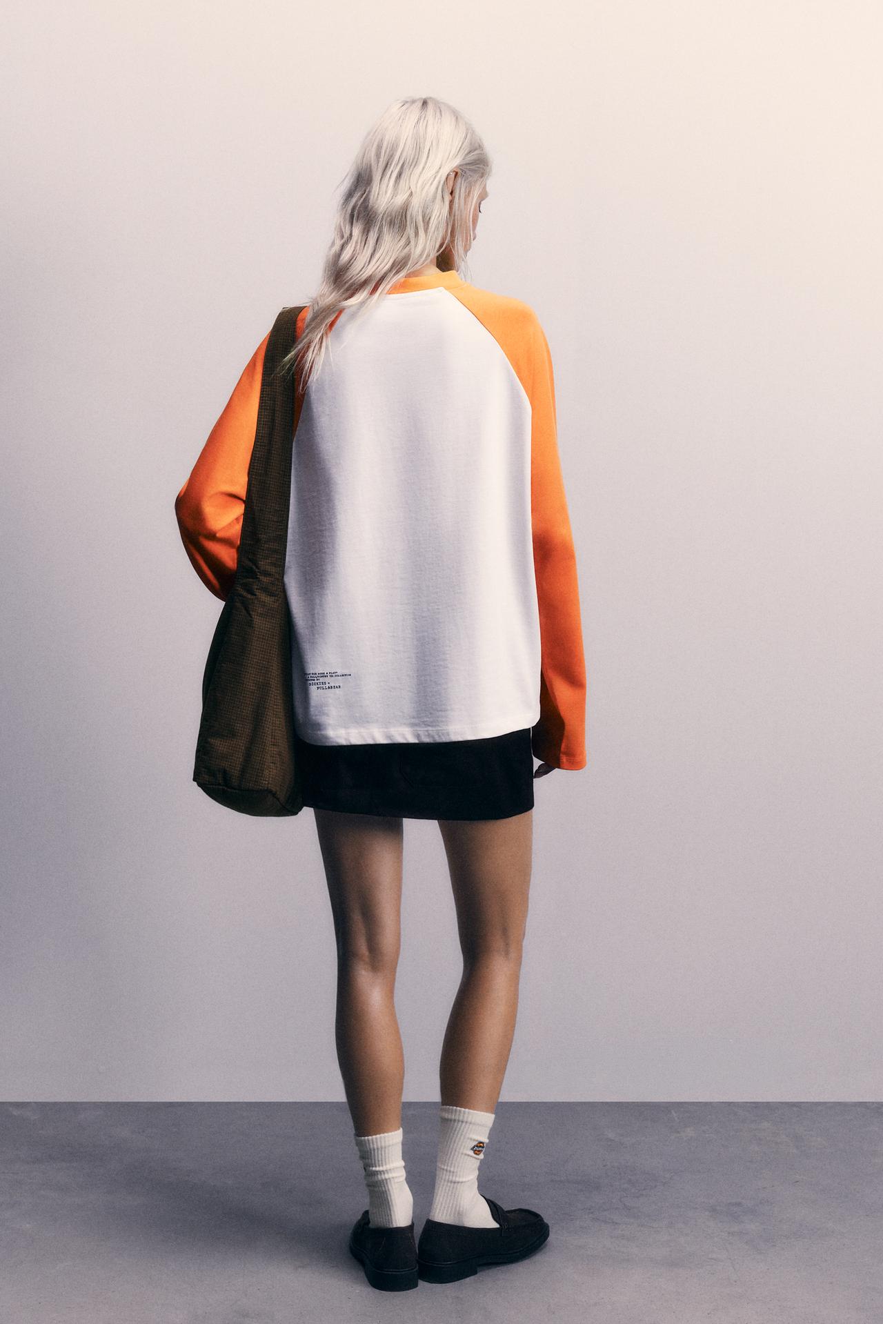 Dickies raglan sleeve T-shirt — Orange