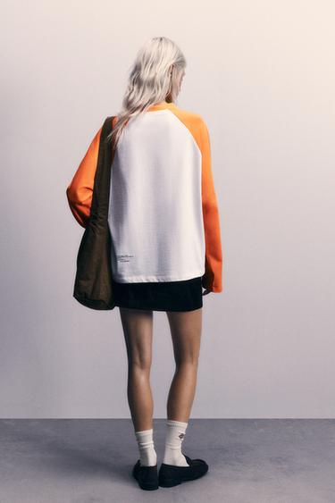 Dickies raglan sleeve T-shirt — Orange 3