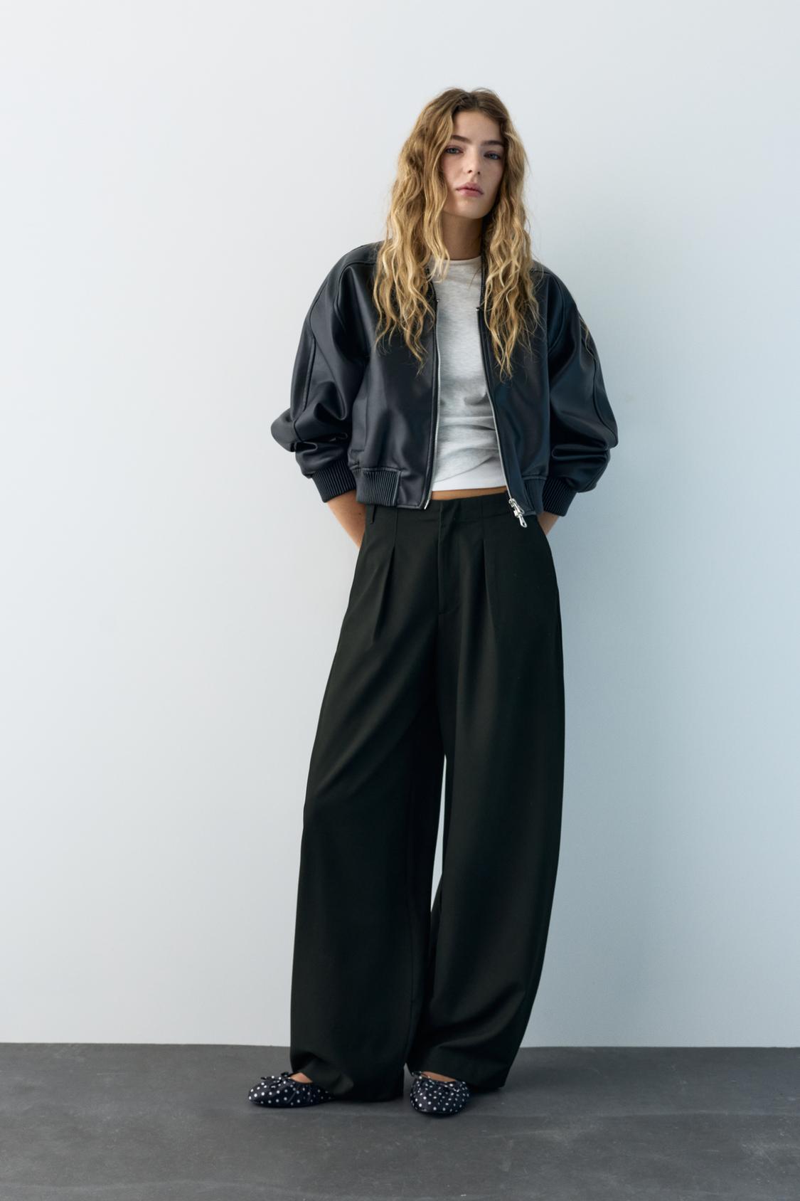 white christmas dresses Cosiani Women’s Black Wool Dress Pants 6 main image 1