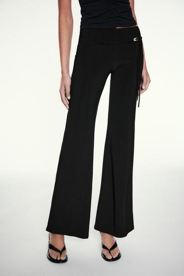 Black flared trousers — Black 6