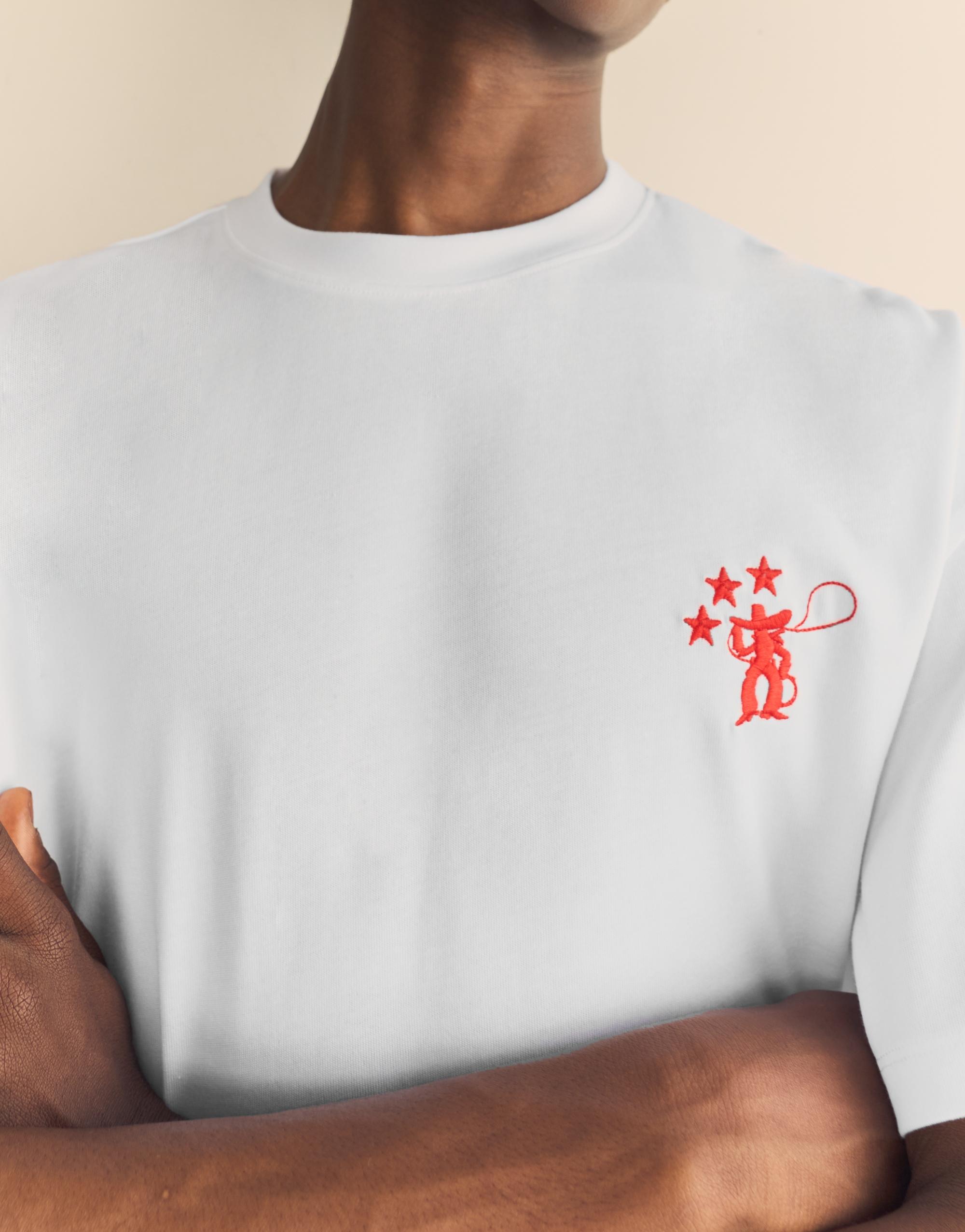 Cowboy graphic T-shirt — Off white