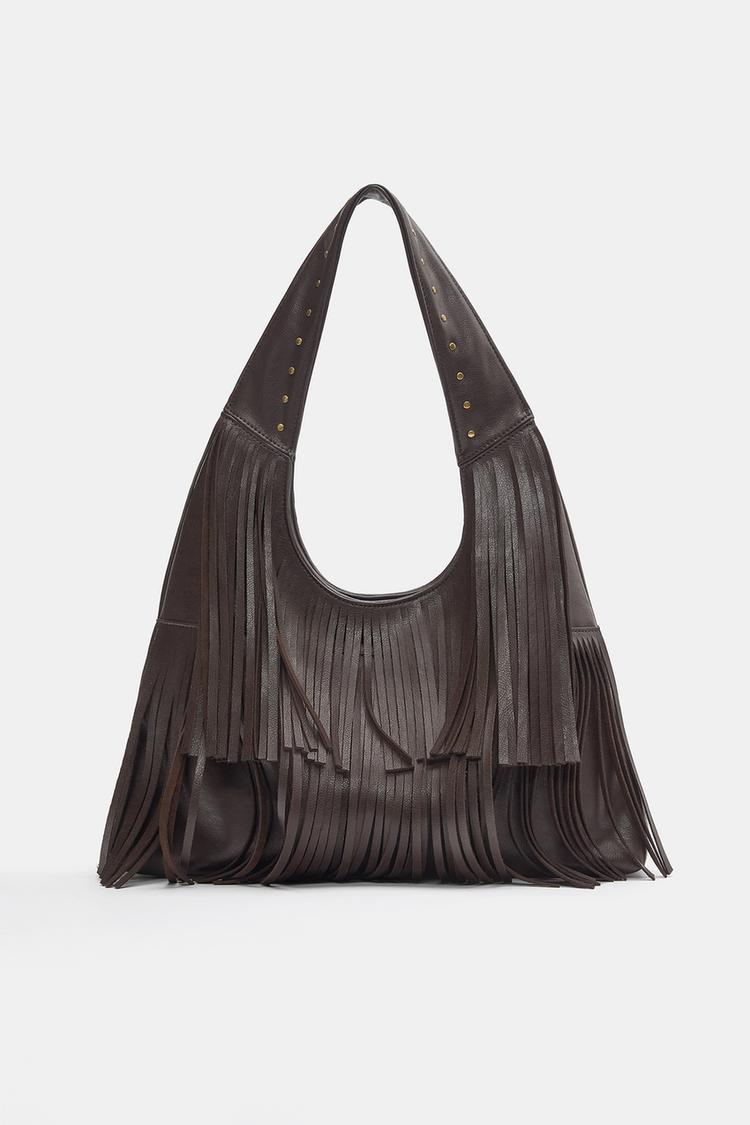 Püsküllü shopper çanta