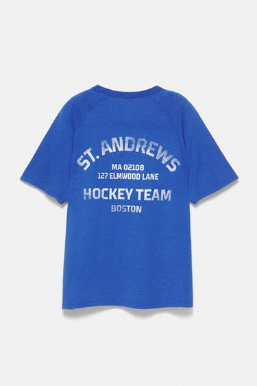 Blue graphic T-shirt — Deep blue 6