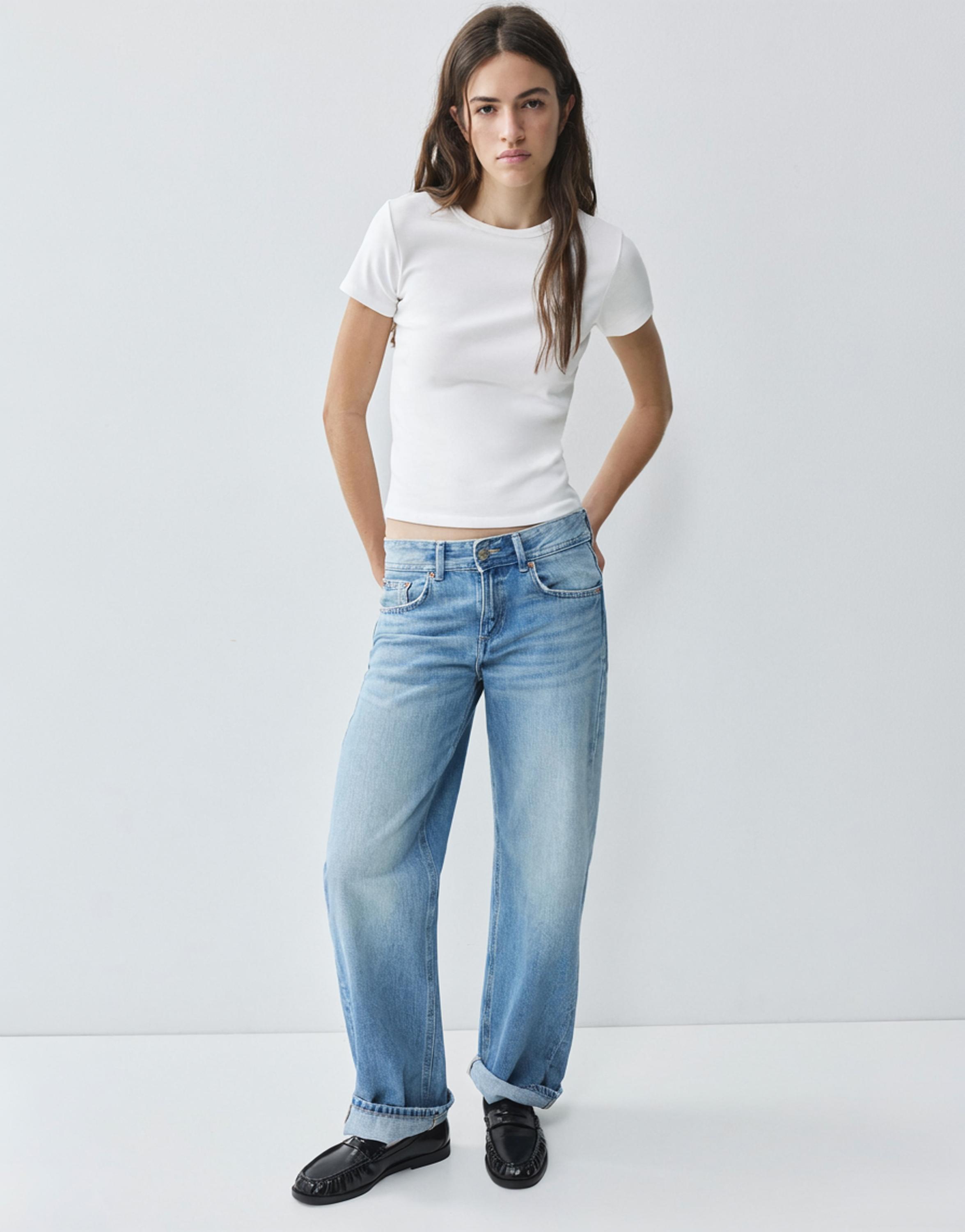 Fitted short sleeve T-shirt — White