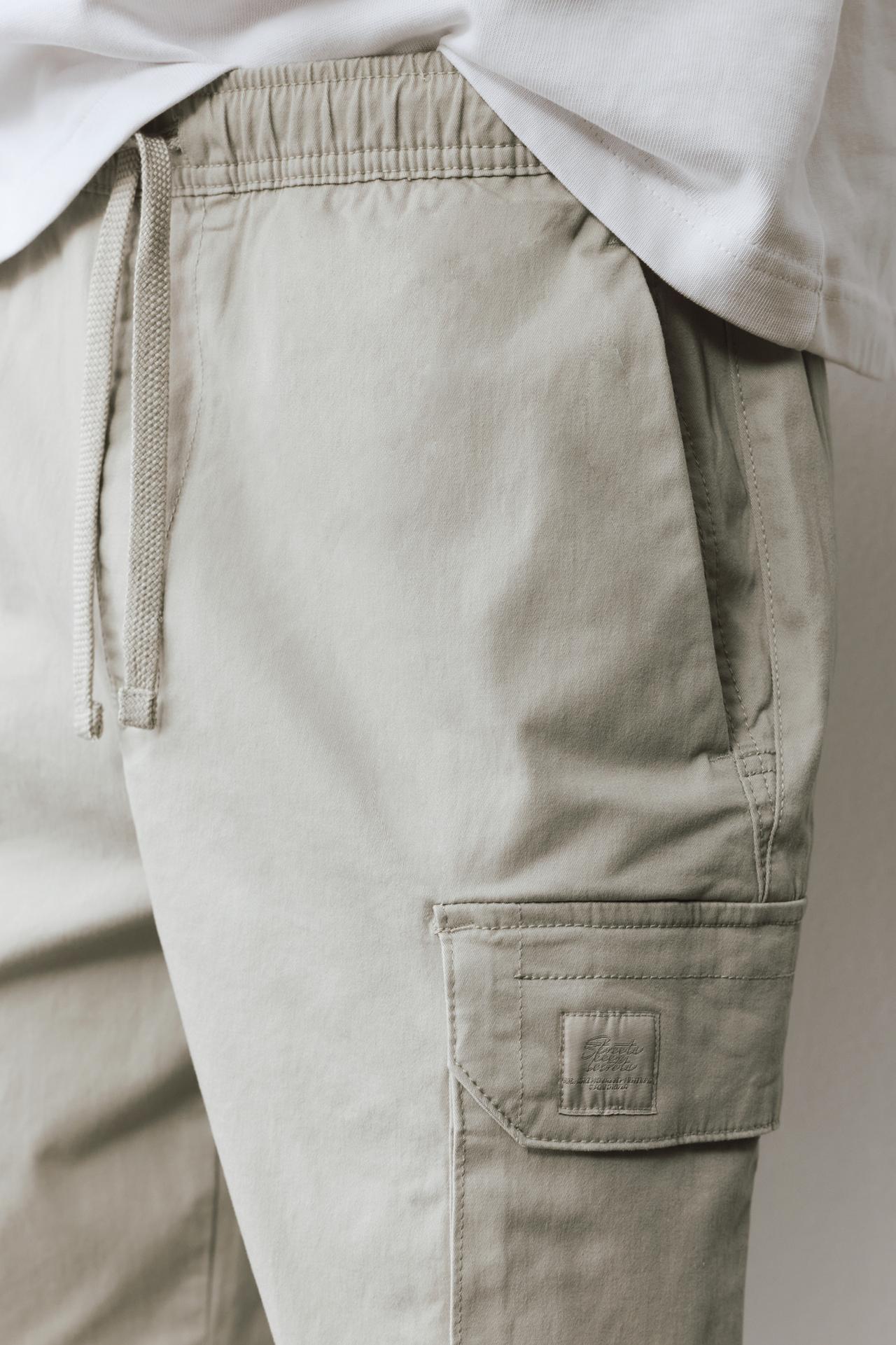 Cargo joggers — Stone