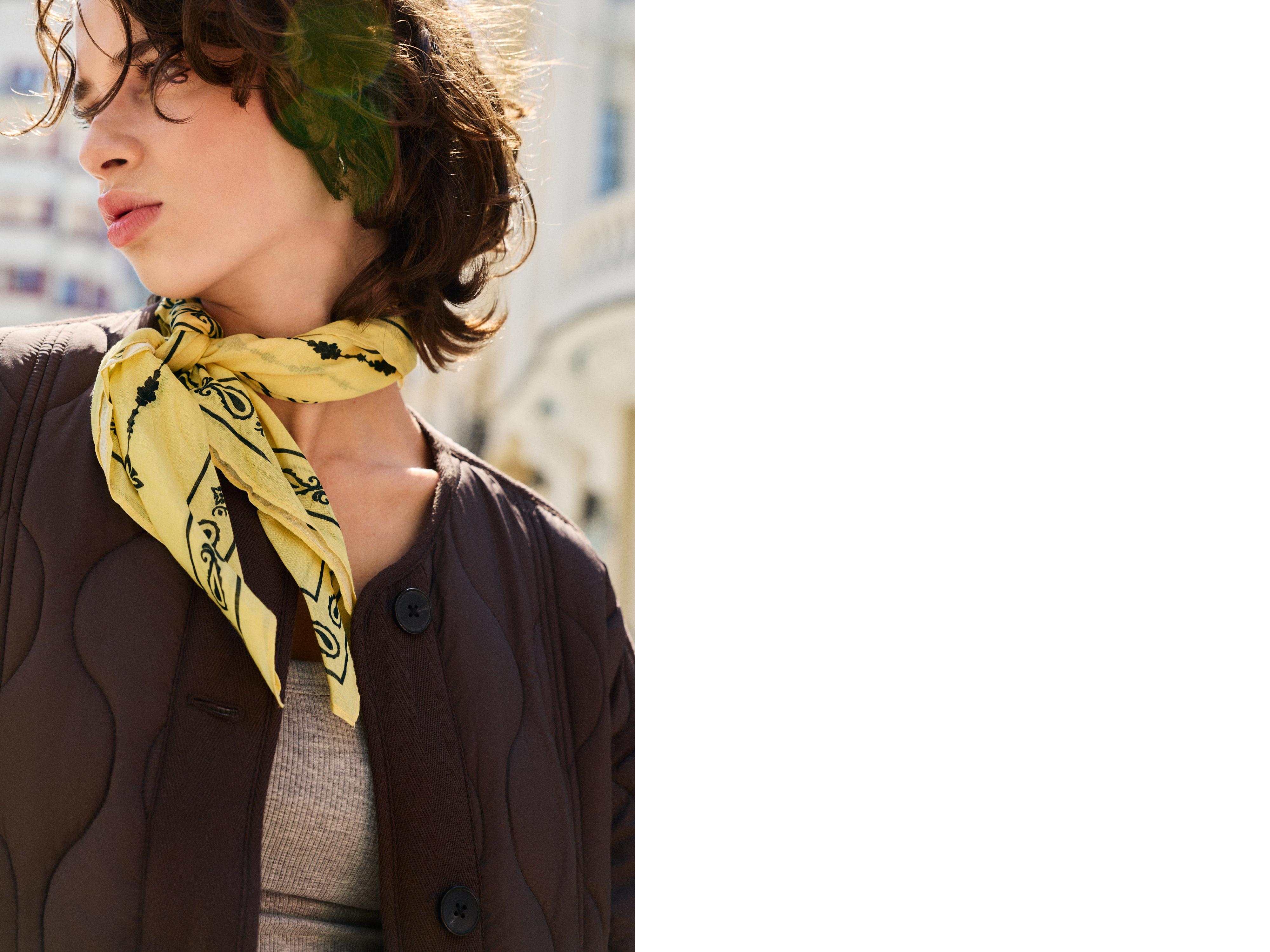 Printed bandana — Yellow
