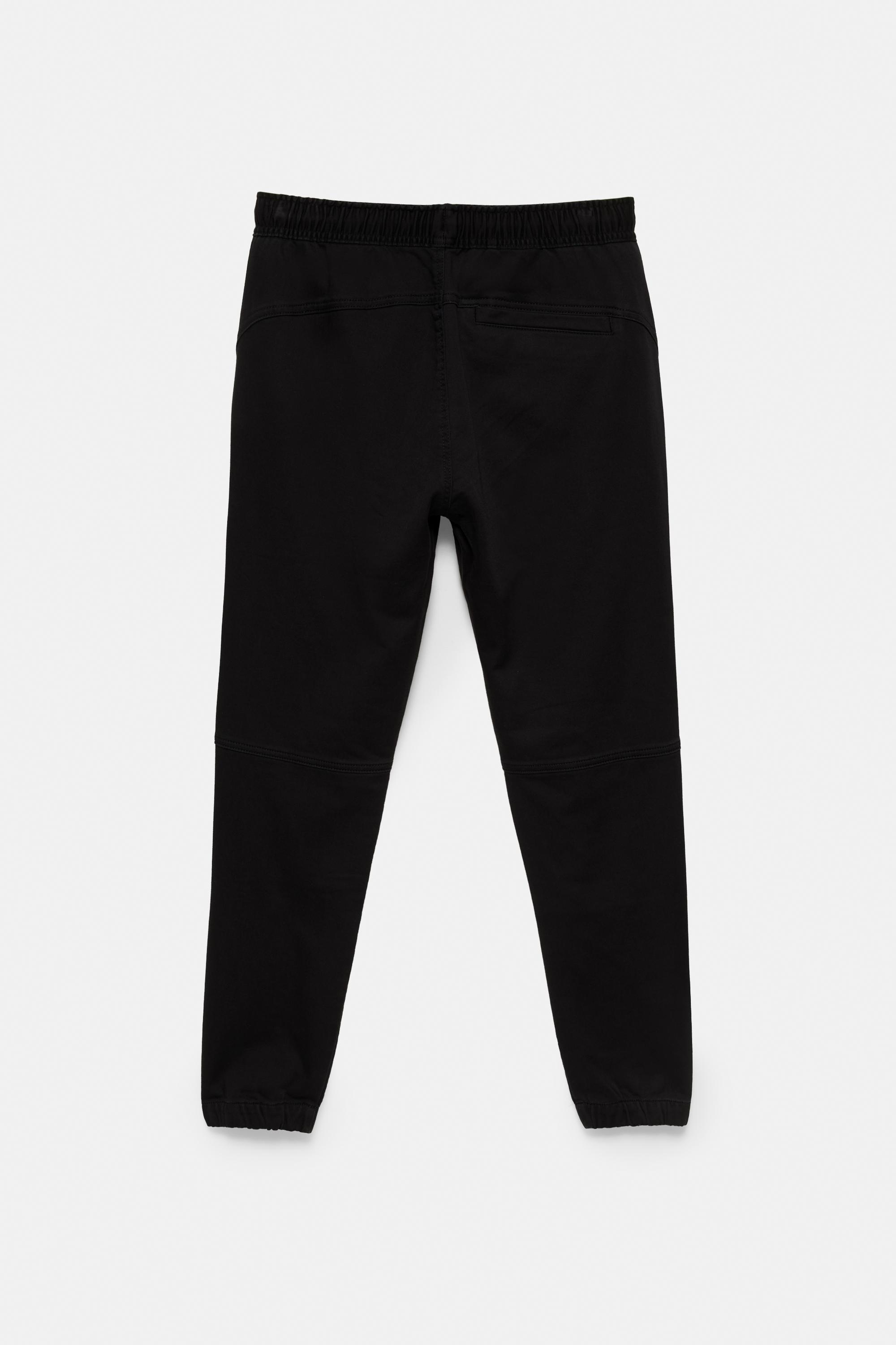 Regular fit jogging trousers — Black