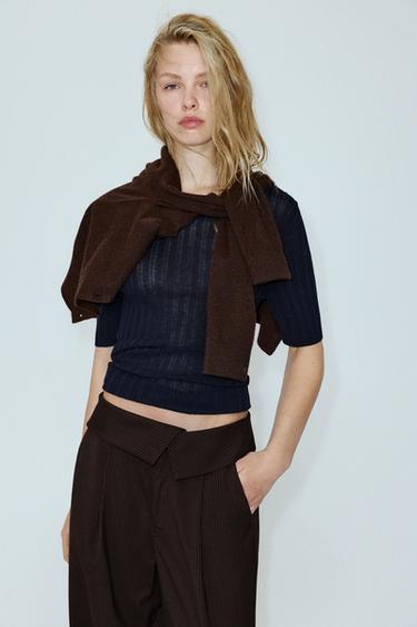 Smart trousers with a rolled waist — Striped 3