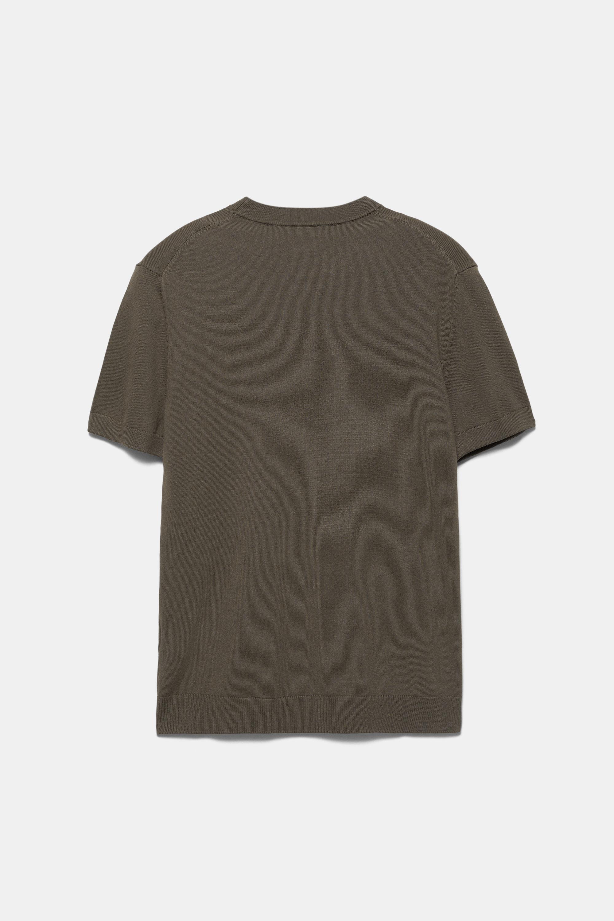 Short sleeve jumper — Mole brown