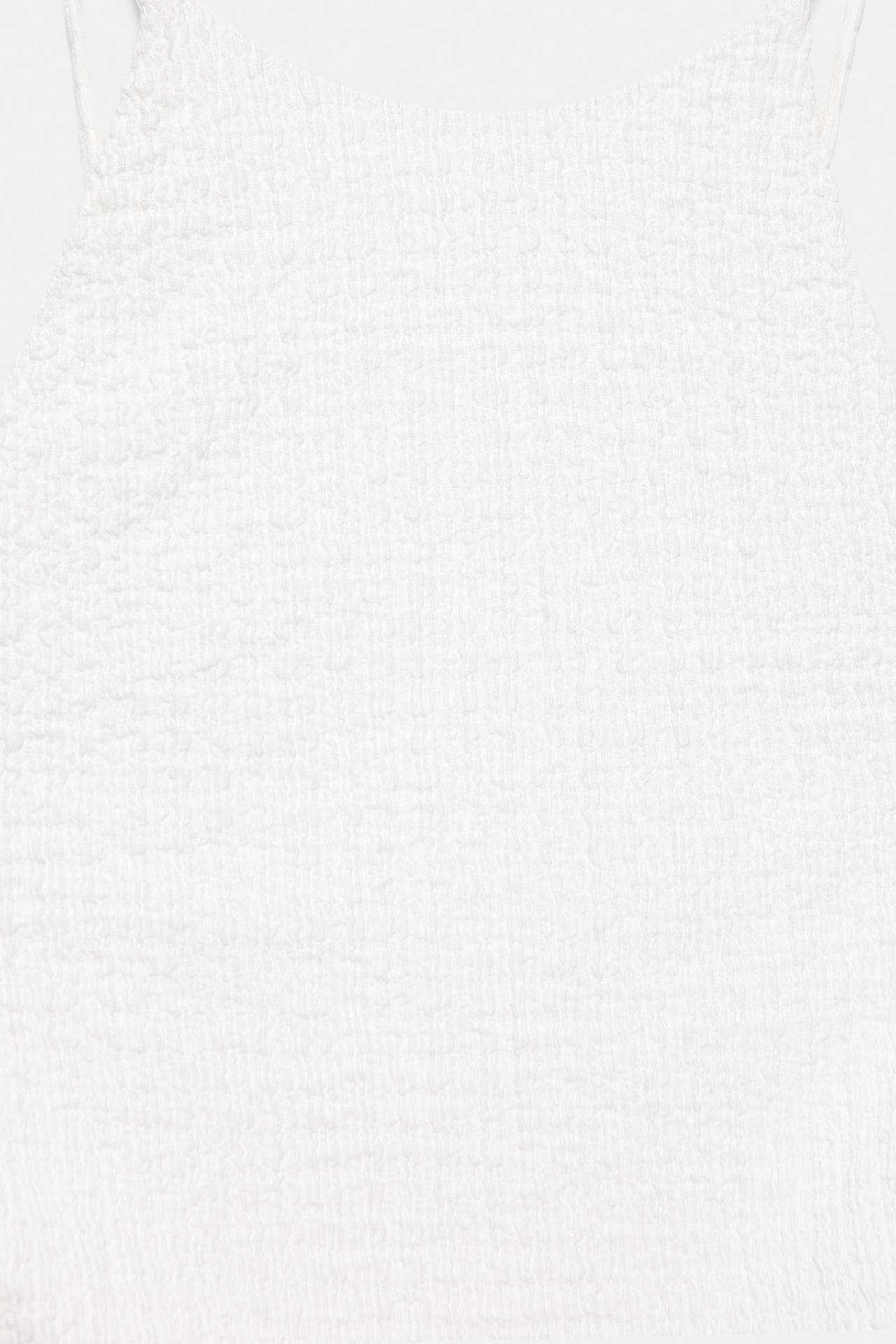 Textured halter top — Ice