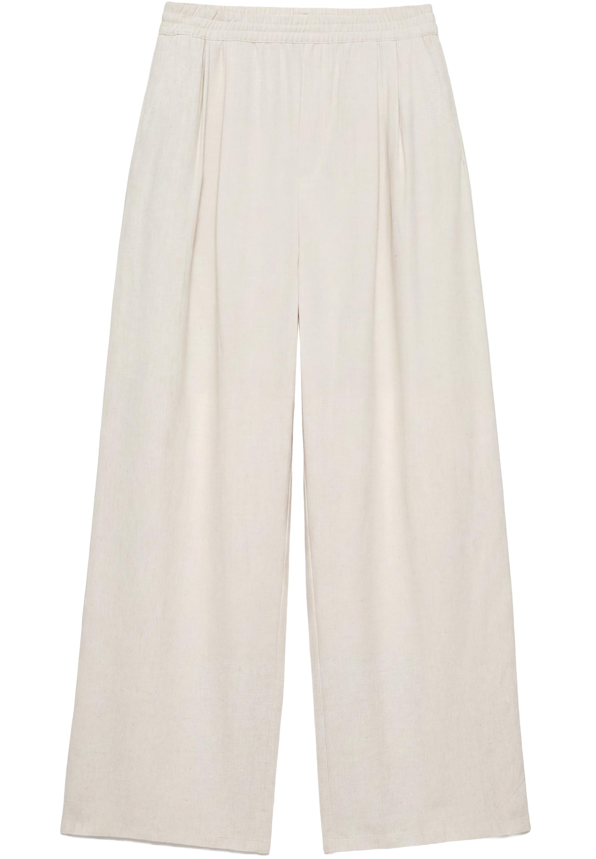 Flowing darted trousers — Sand