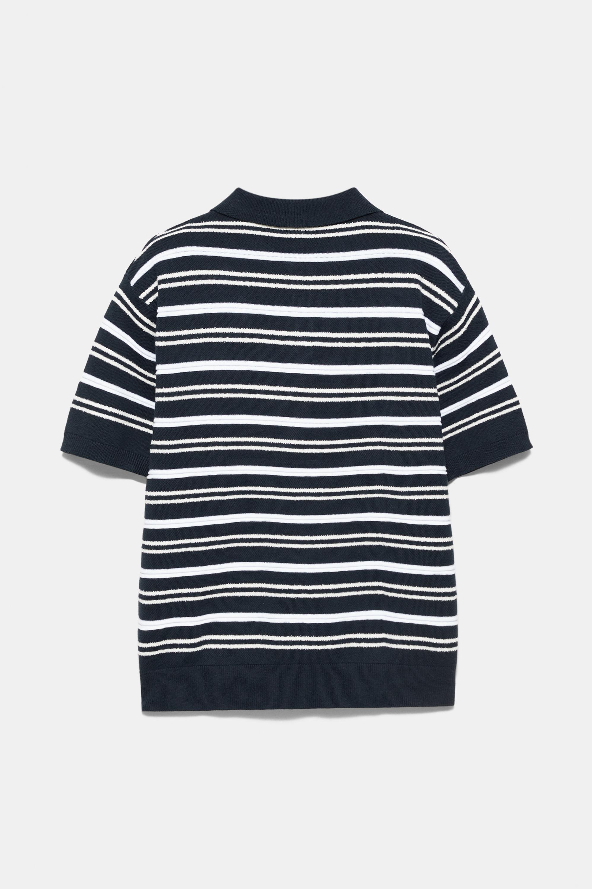 STWD çizgili örme polo - Görsel 11