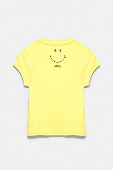 Smiley slogan T-shirt — Yellow 7